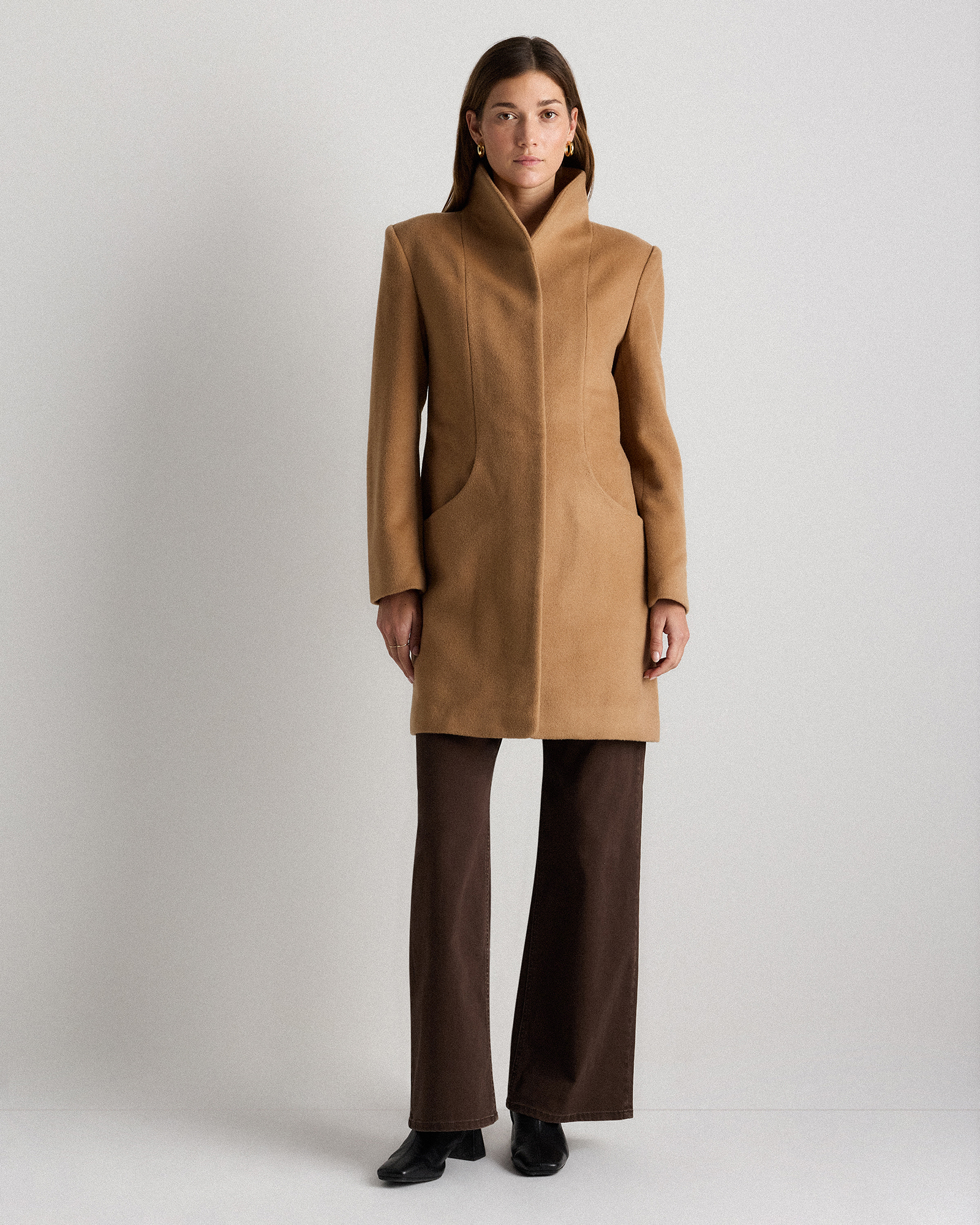 Wool Cashmere Cocoon Coat — Image 25