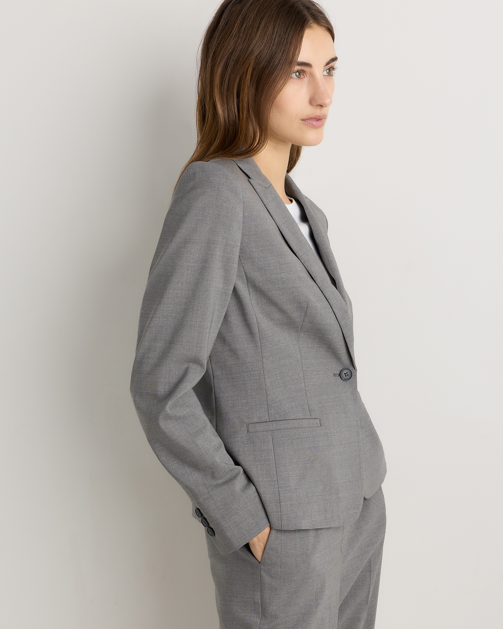 Italian Wool Tailored Blazer — Image 29