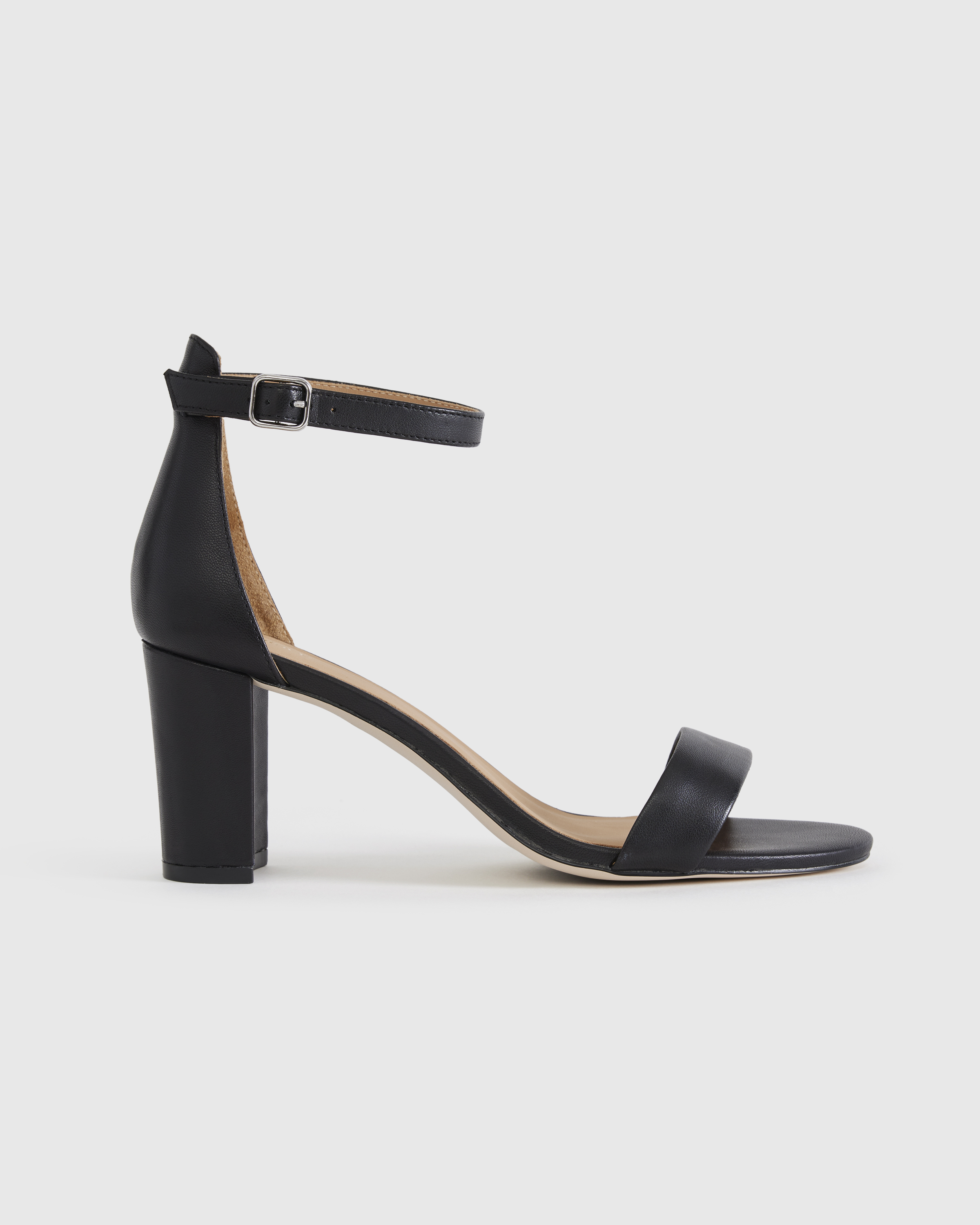 Italian Leather 65mm Block Heel — Image 11