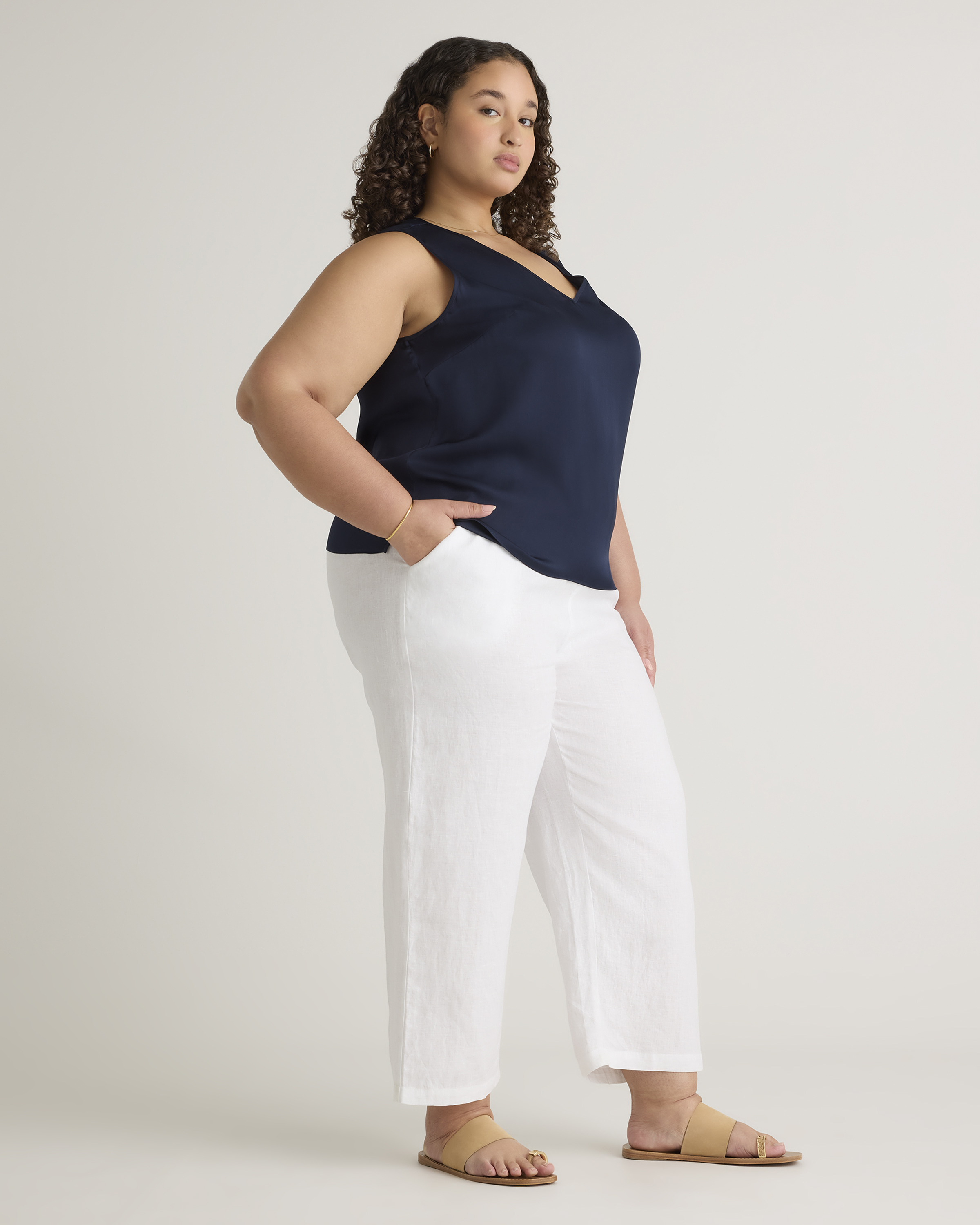 Washable Stretch Silk Tank — Image 22