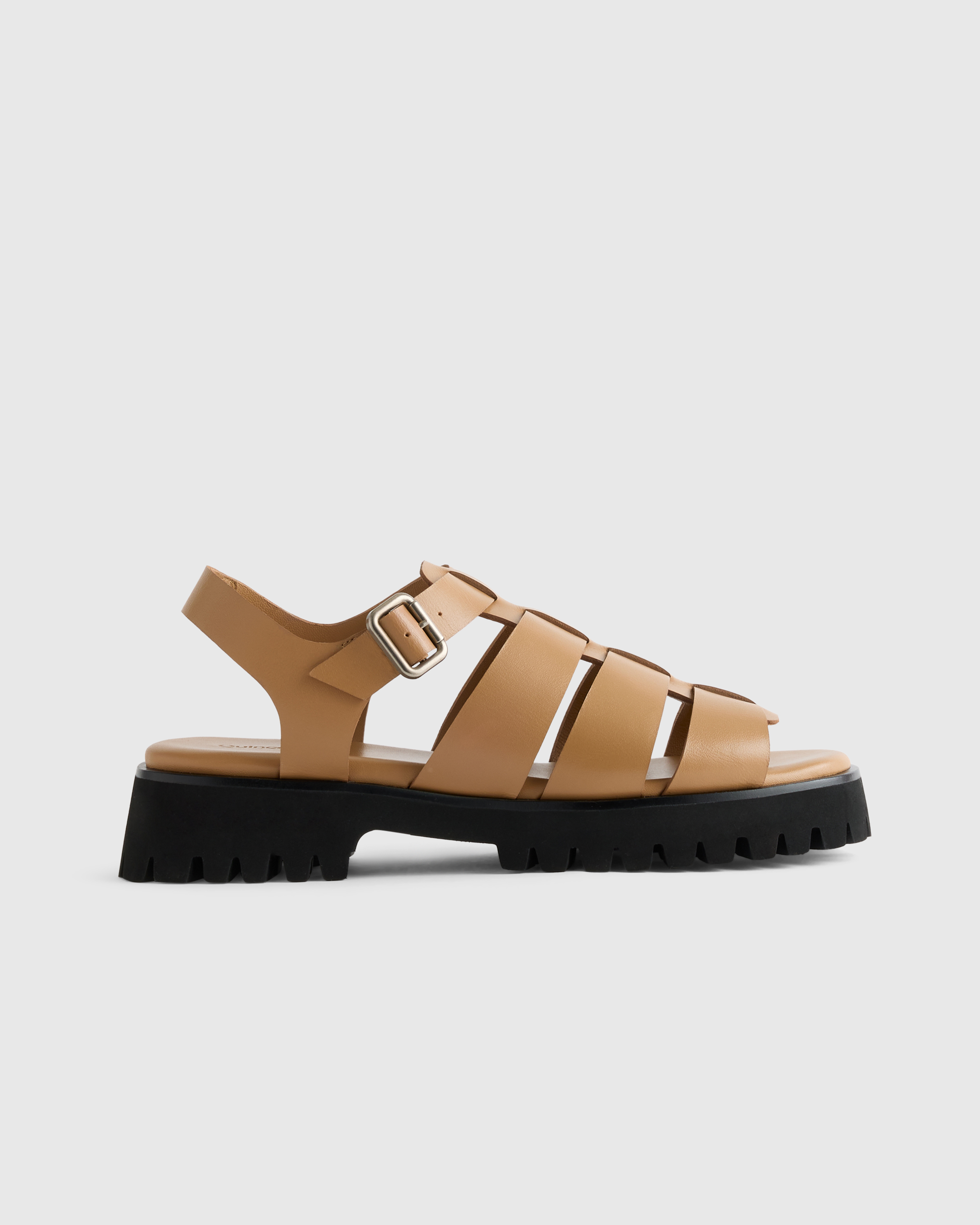 Italian Leather Lug Sole Fisherman Sandal — Image 11