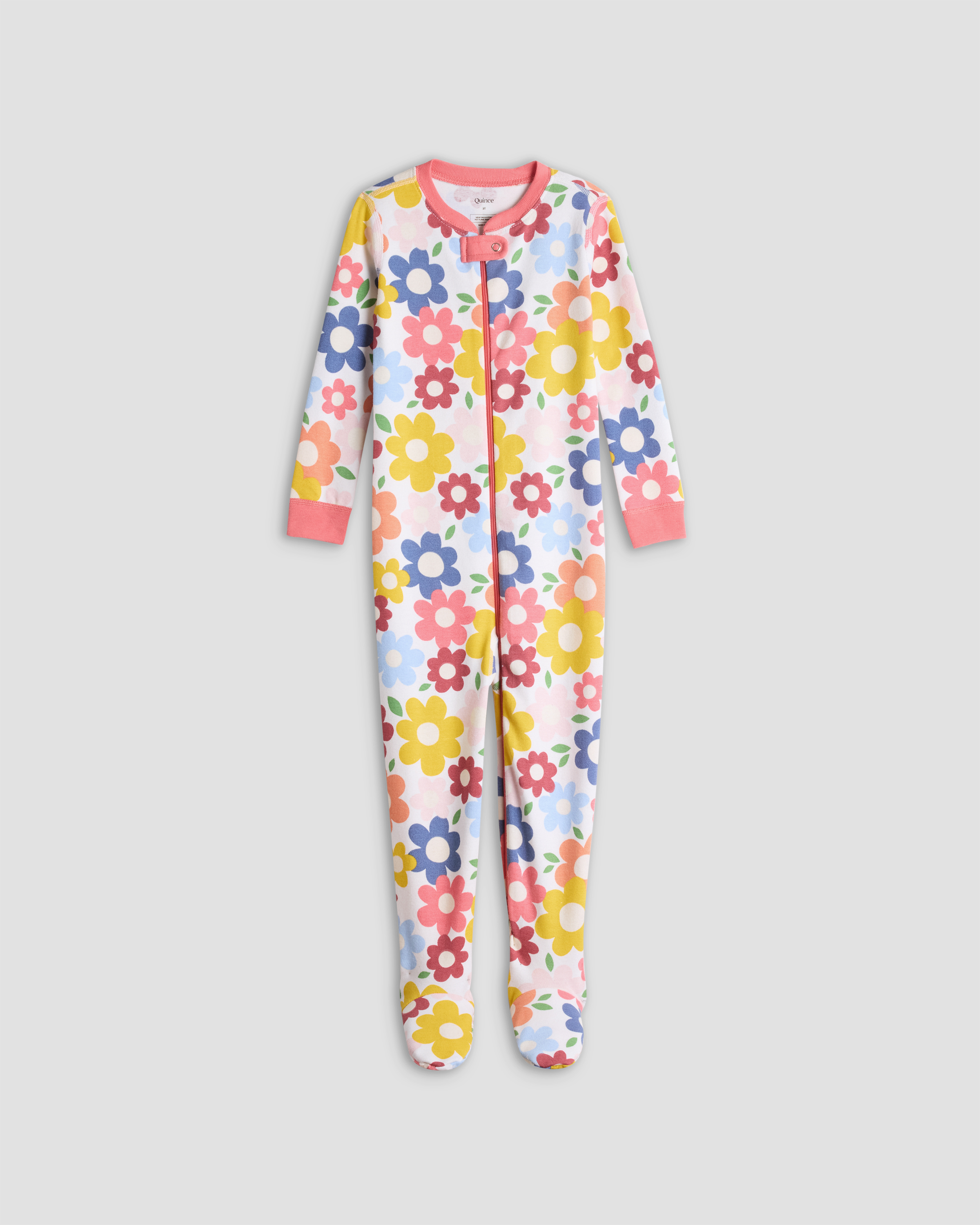 100% Organic Cotton Footie Pajama — Image 26