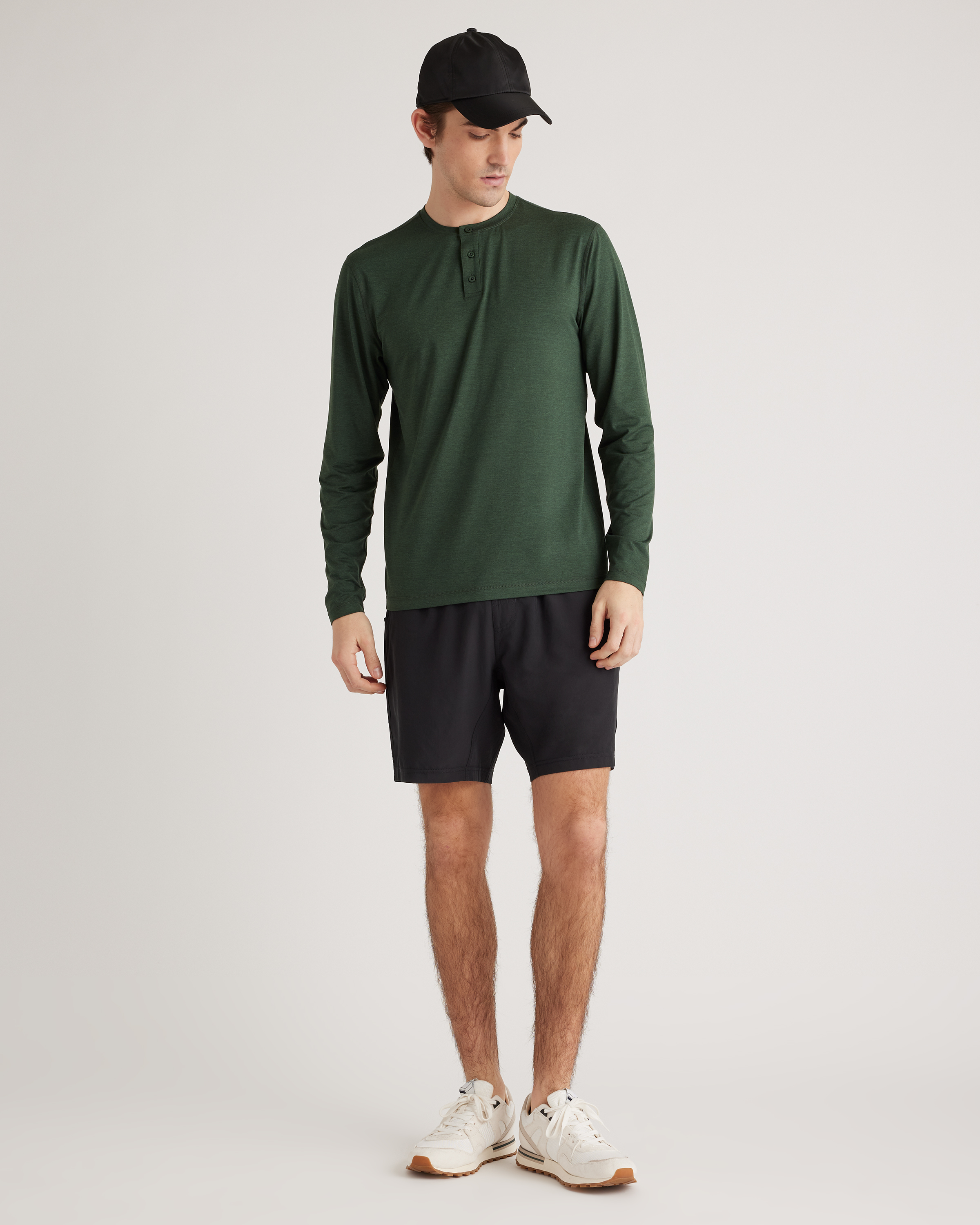 Flowknit Breeze Performance Long Sleeve Henley Tee — Image 9