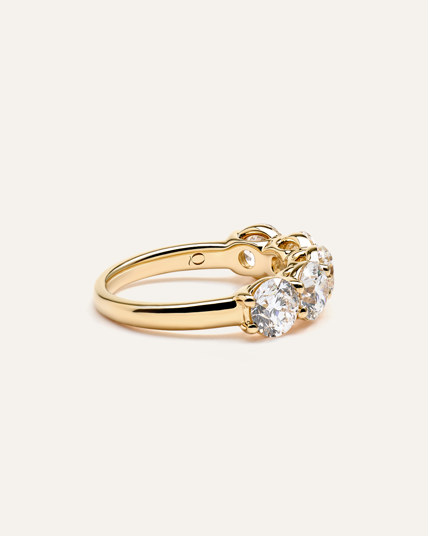 Lab Grown Diamond Five Stone Band — Image 13