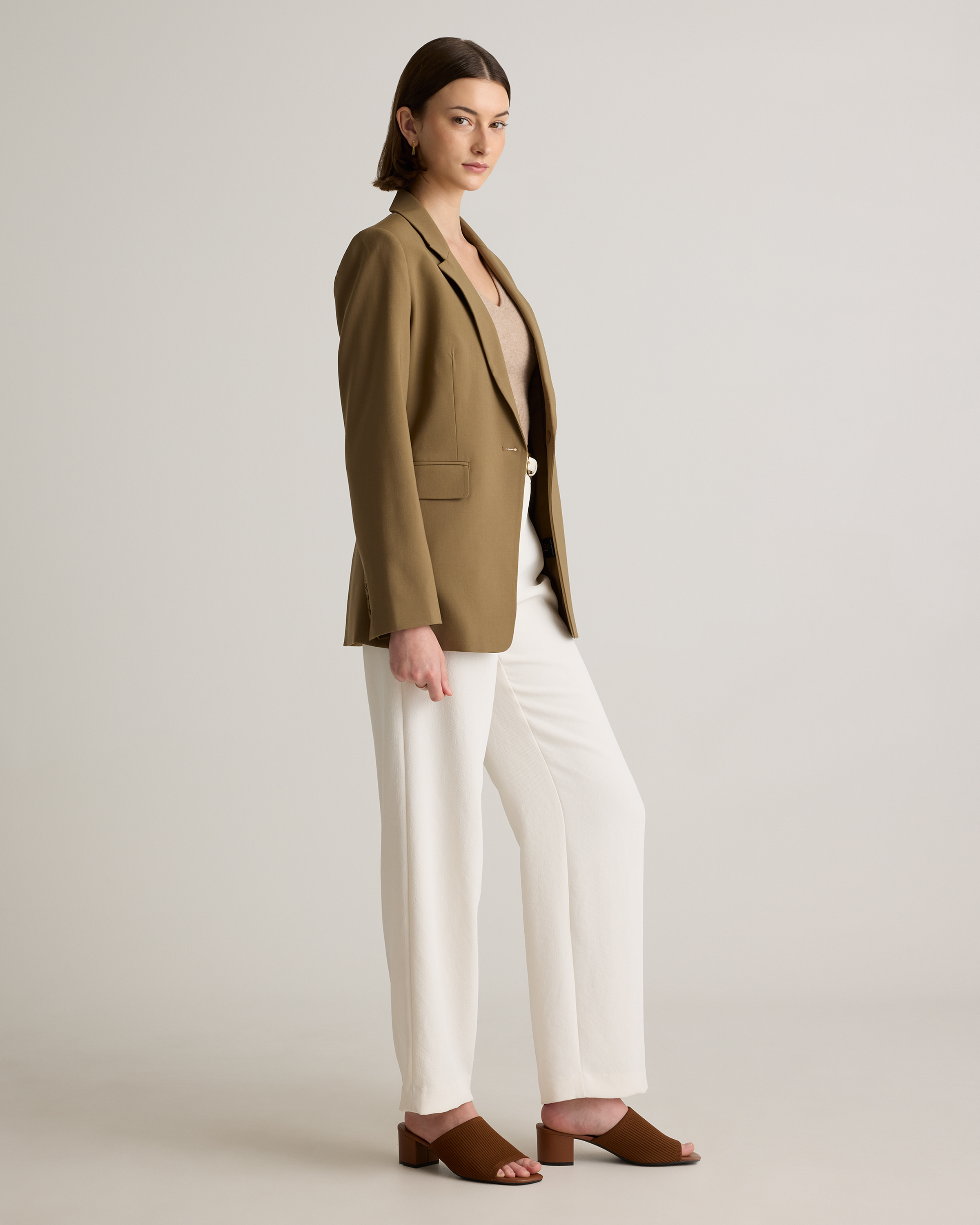 Italian Wool Long Blazer — Image 9
