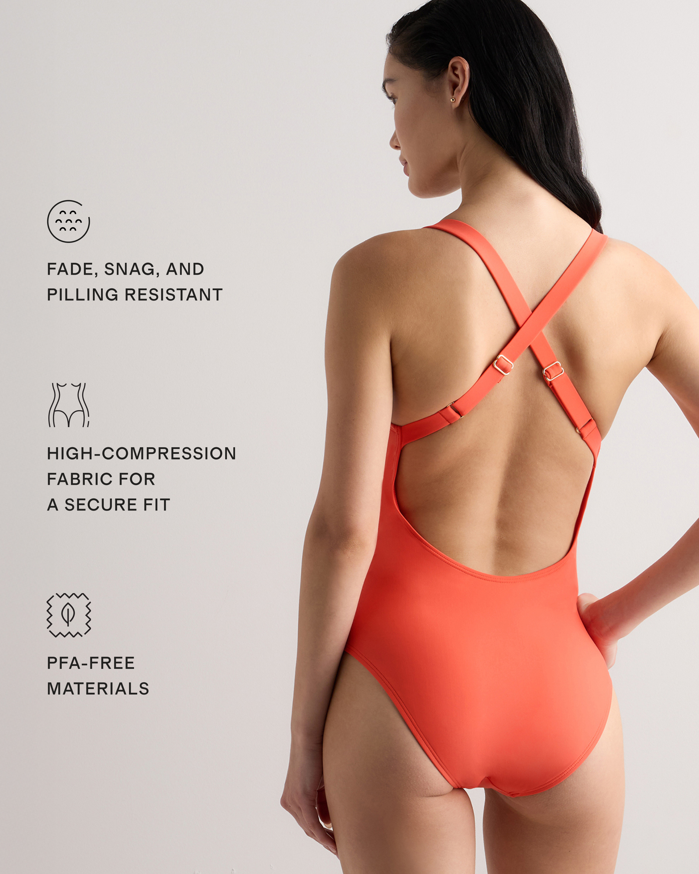 Italian Cross-Back One-Piece Swimsuit — Image 8