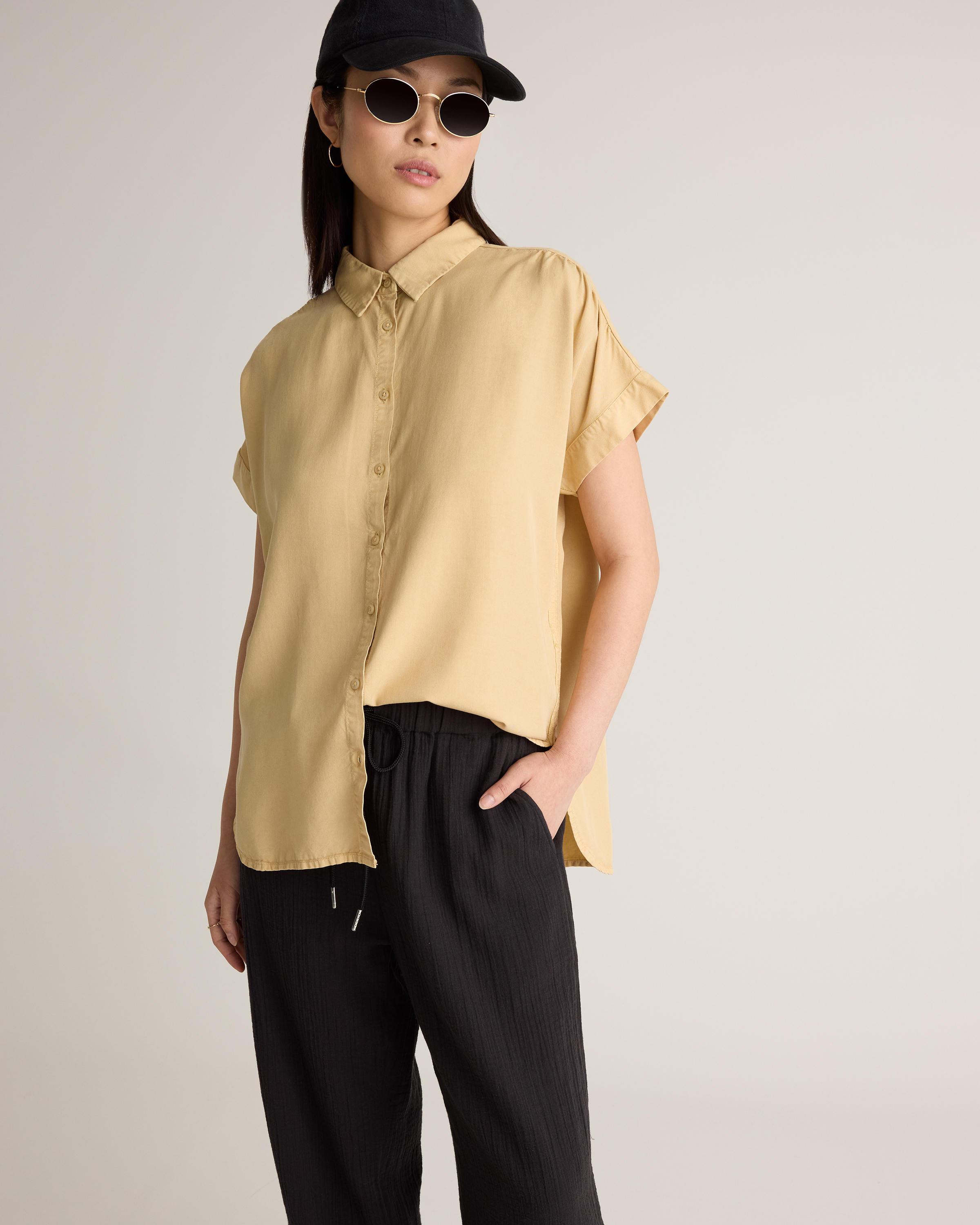 100% Organic Cotton Gauze Straight Leg Pants — Image 5