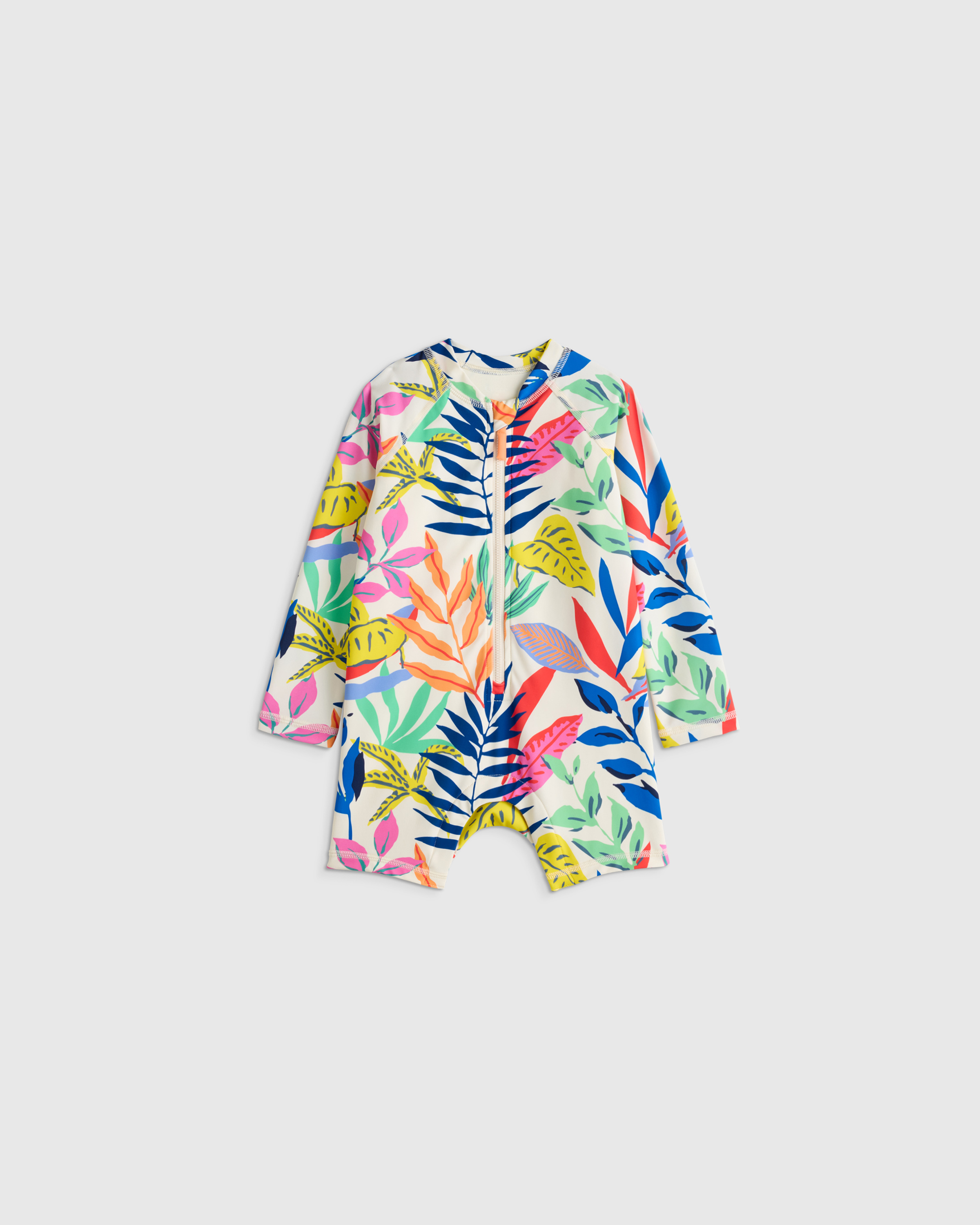 Long Sleeve Zip-Up Rash Guard One-Piece — Image 18