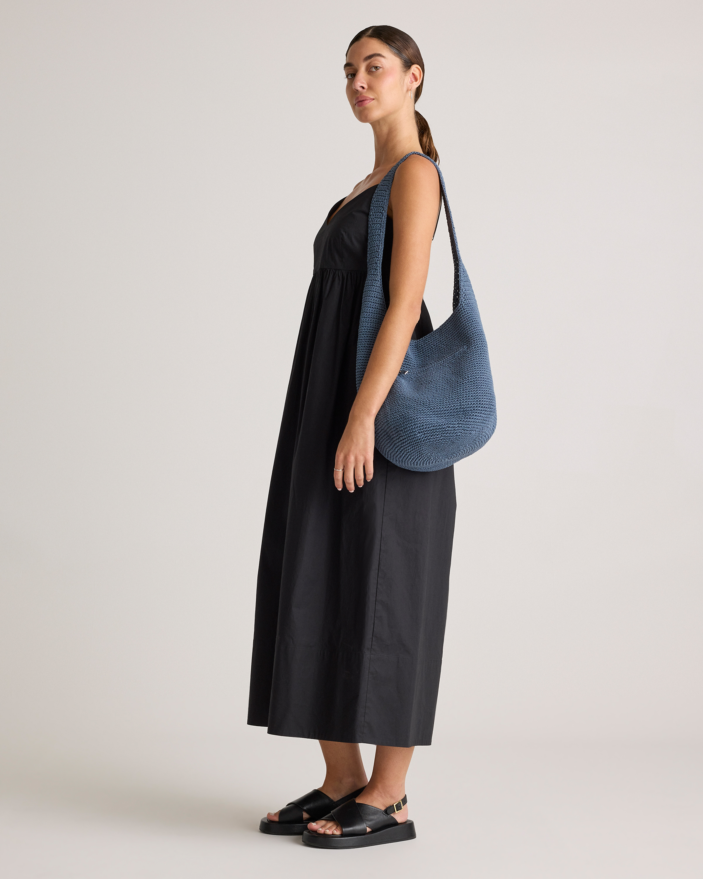 Hand Crochet Hobo Shoulder Bag — Image 9