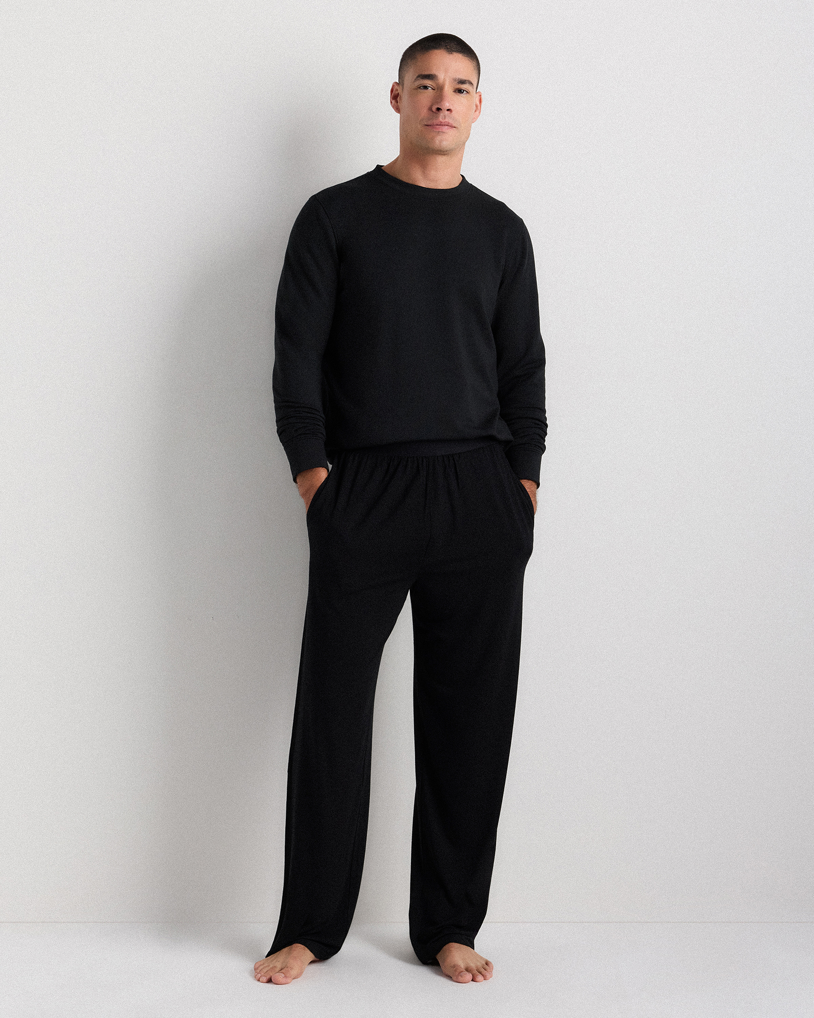Bamboo Jersey Relaxed Lounge Pants — Image 9