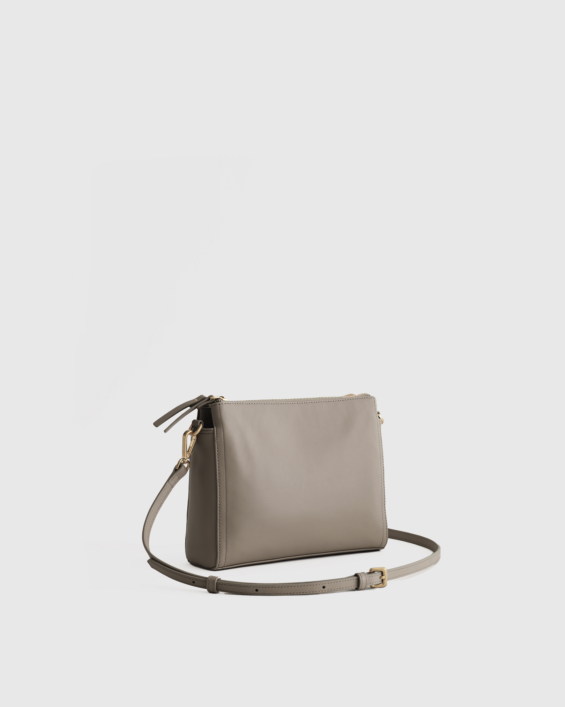 Italian Leather Triple Compartment Crossbody — Image 10