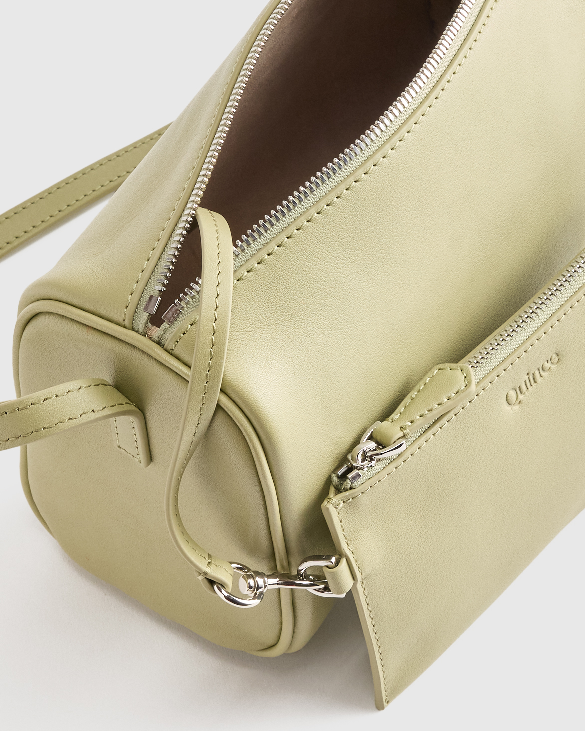 Italian Leather Mini Barrel Shoulder Bag — Image 20