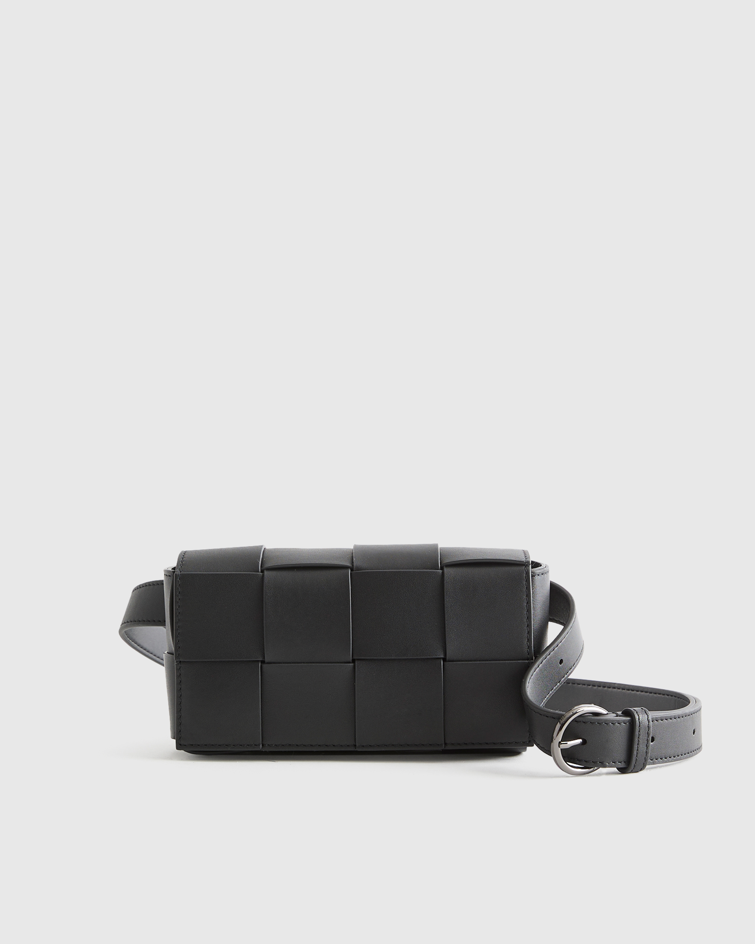 Italian Leather Handwoven Box Belt Bag — Image 21
