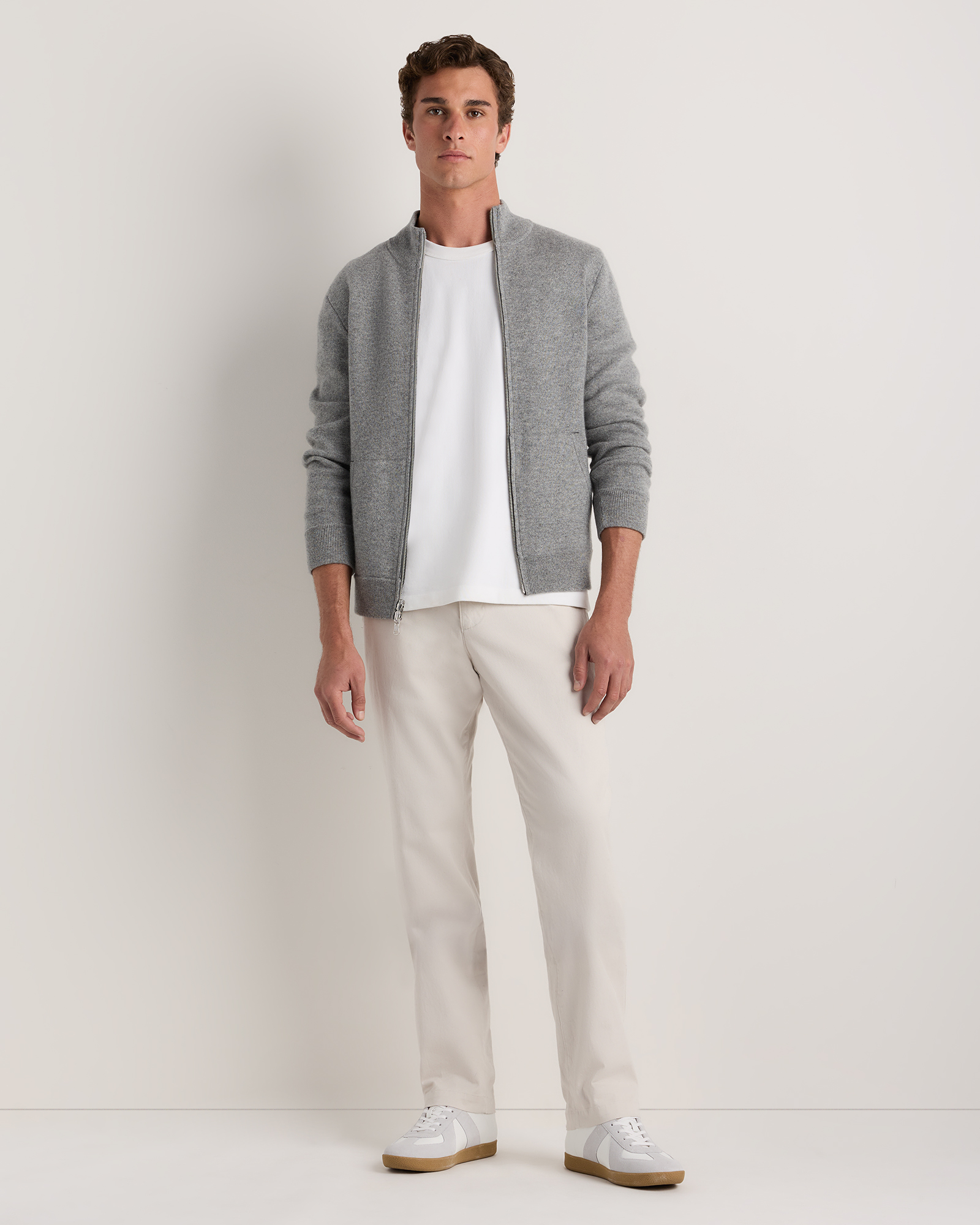 100% Reversible Cashmere Full Zip Sweater — Image 14
