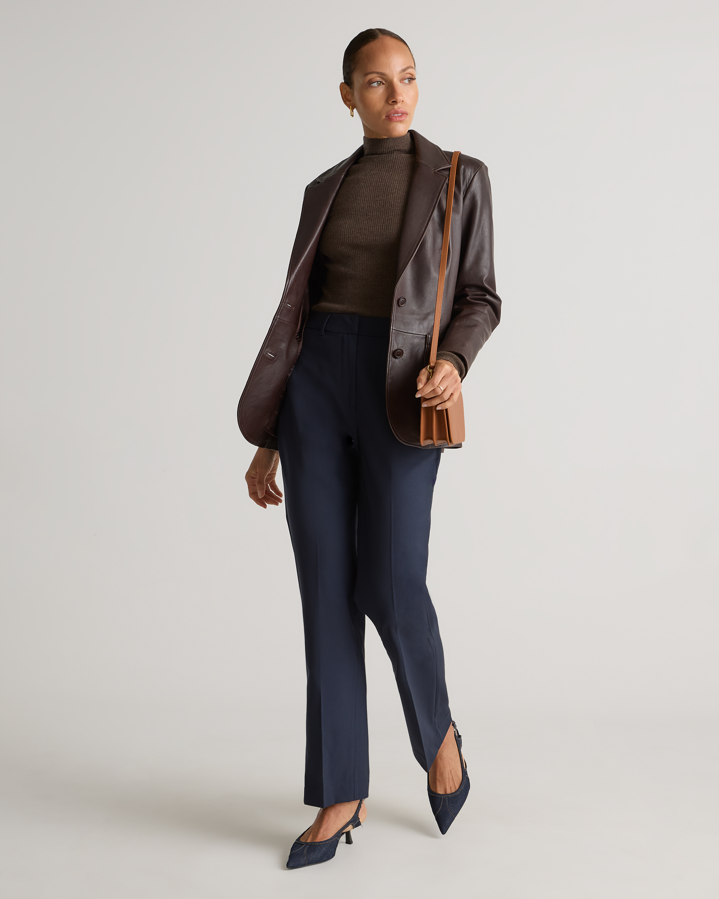 Italian Wool Straight Leg Pants — Image 8