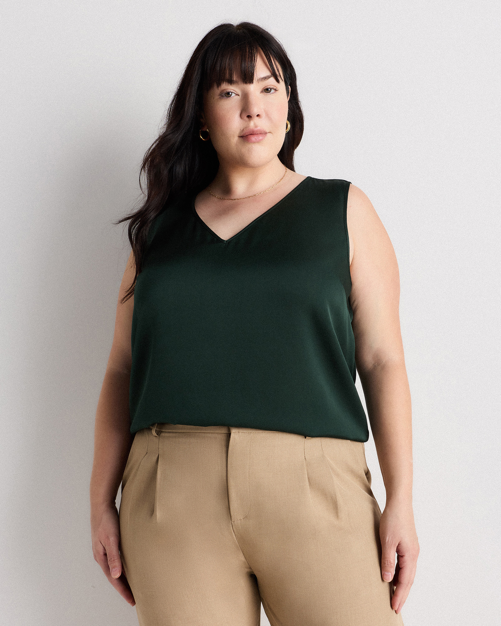 Washable Stretch Silk Tank — Image 17