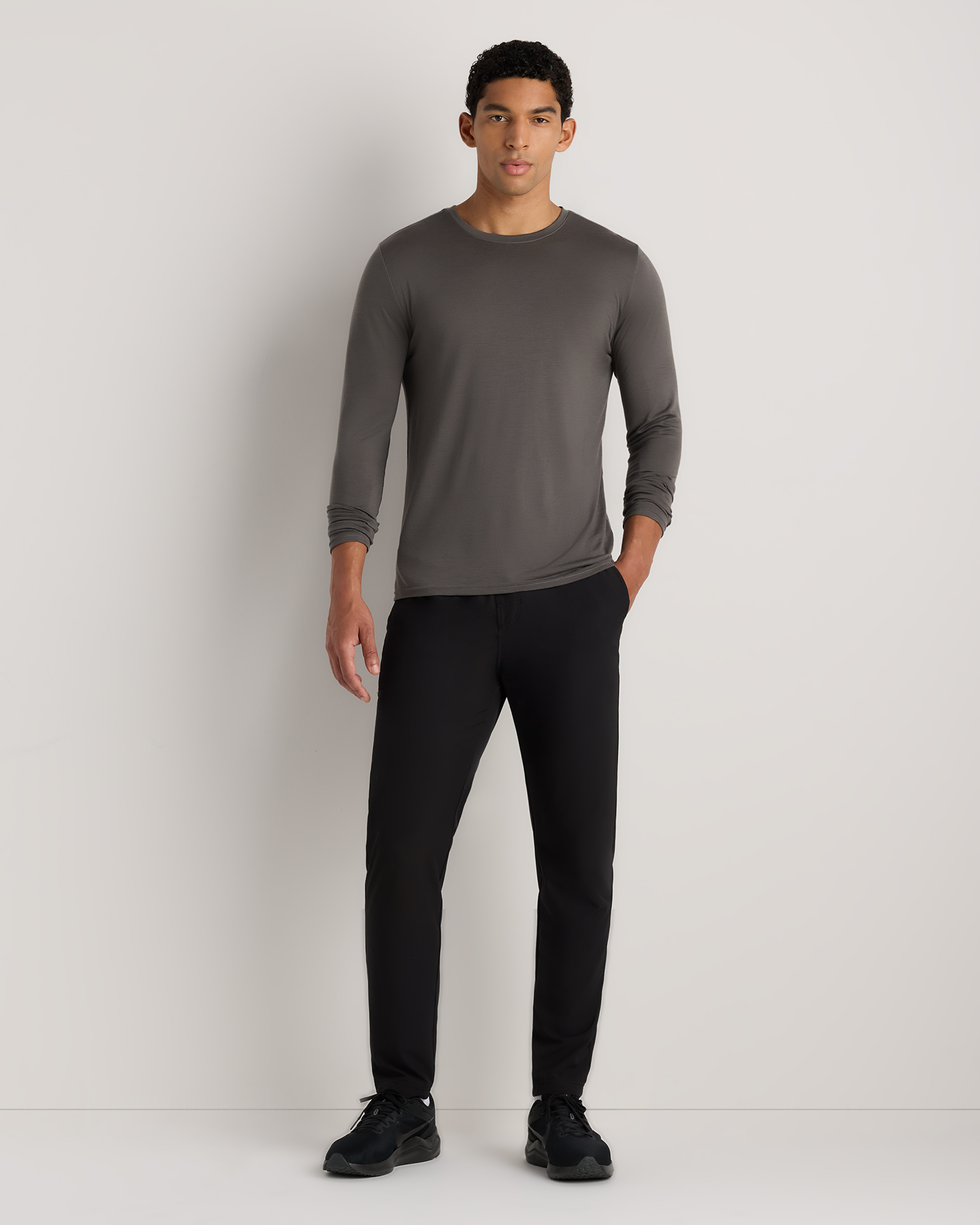 100% Merino Wool All-Season Long Sleeve Base Layer Tee — Image 24