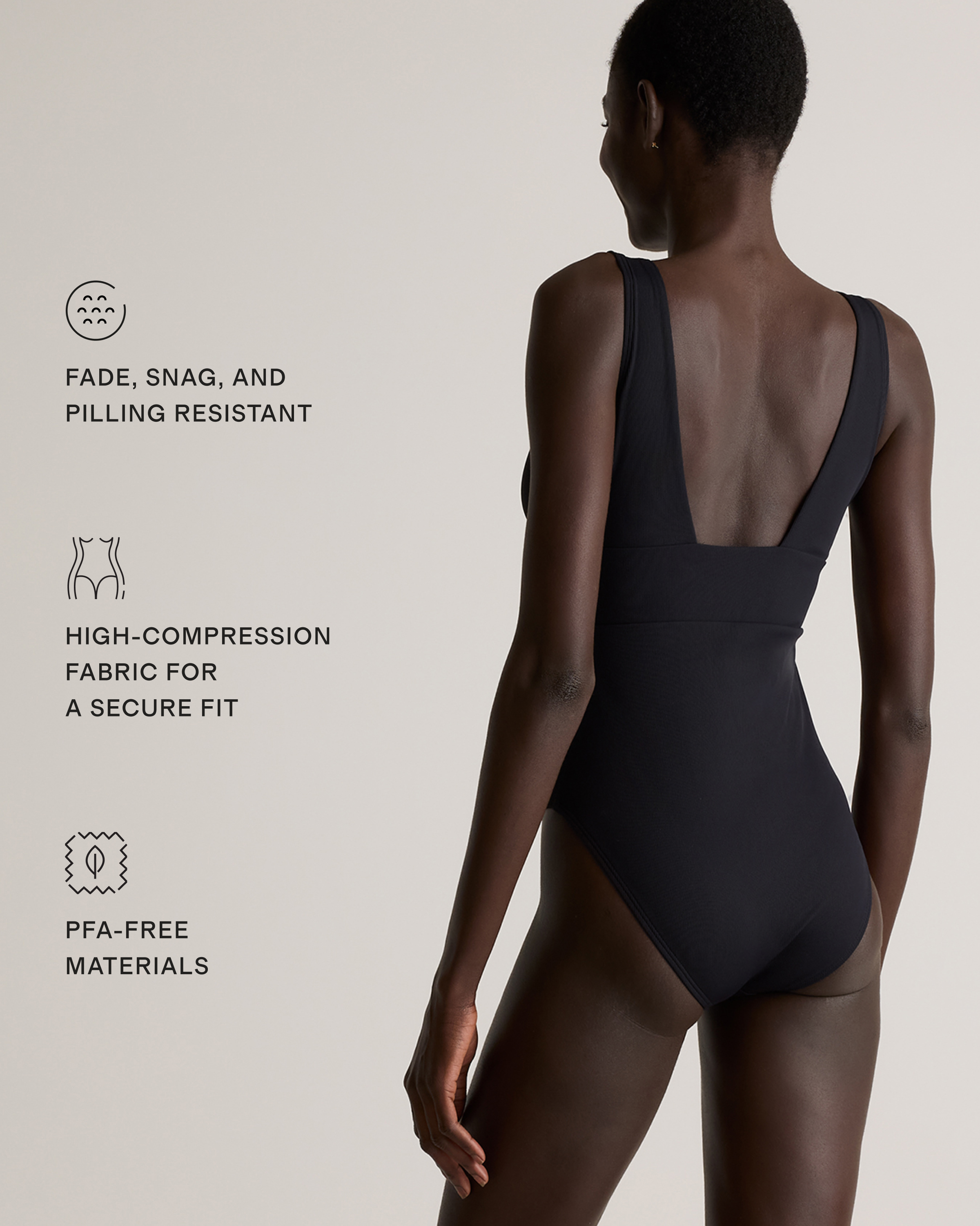 Italian Plunge Ribbed One-Piece Swimsuit — Image 7