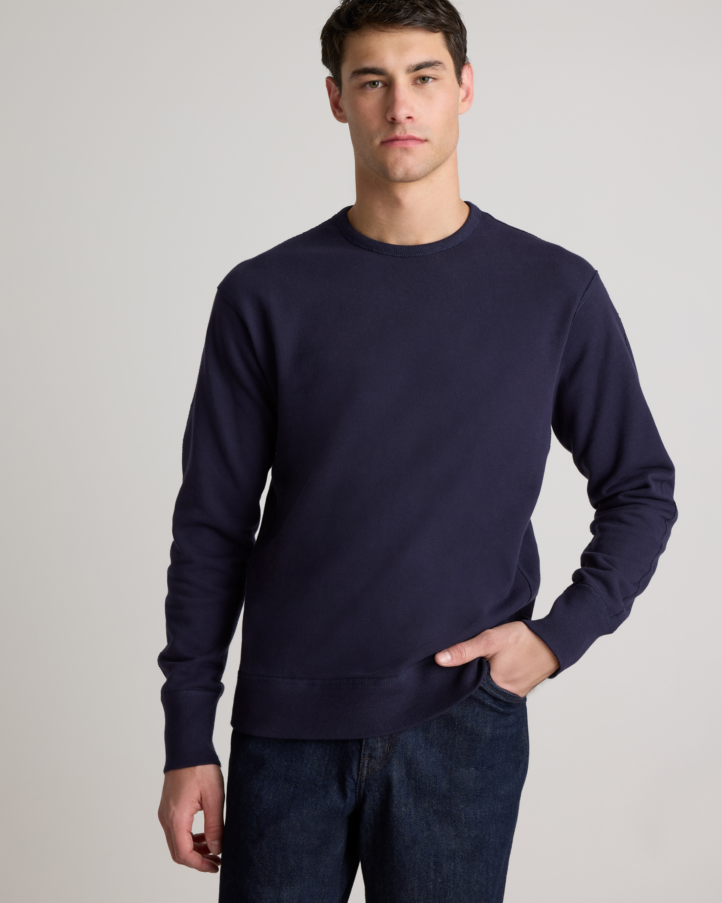 Organic Midweight French Terry Crewneck — Image 9