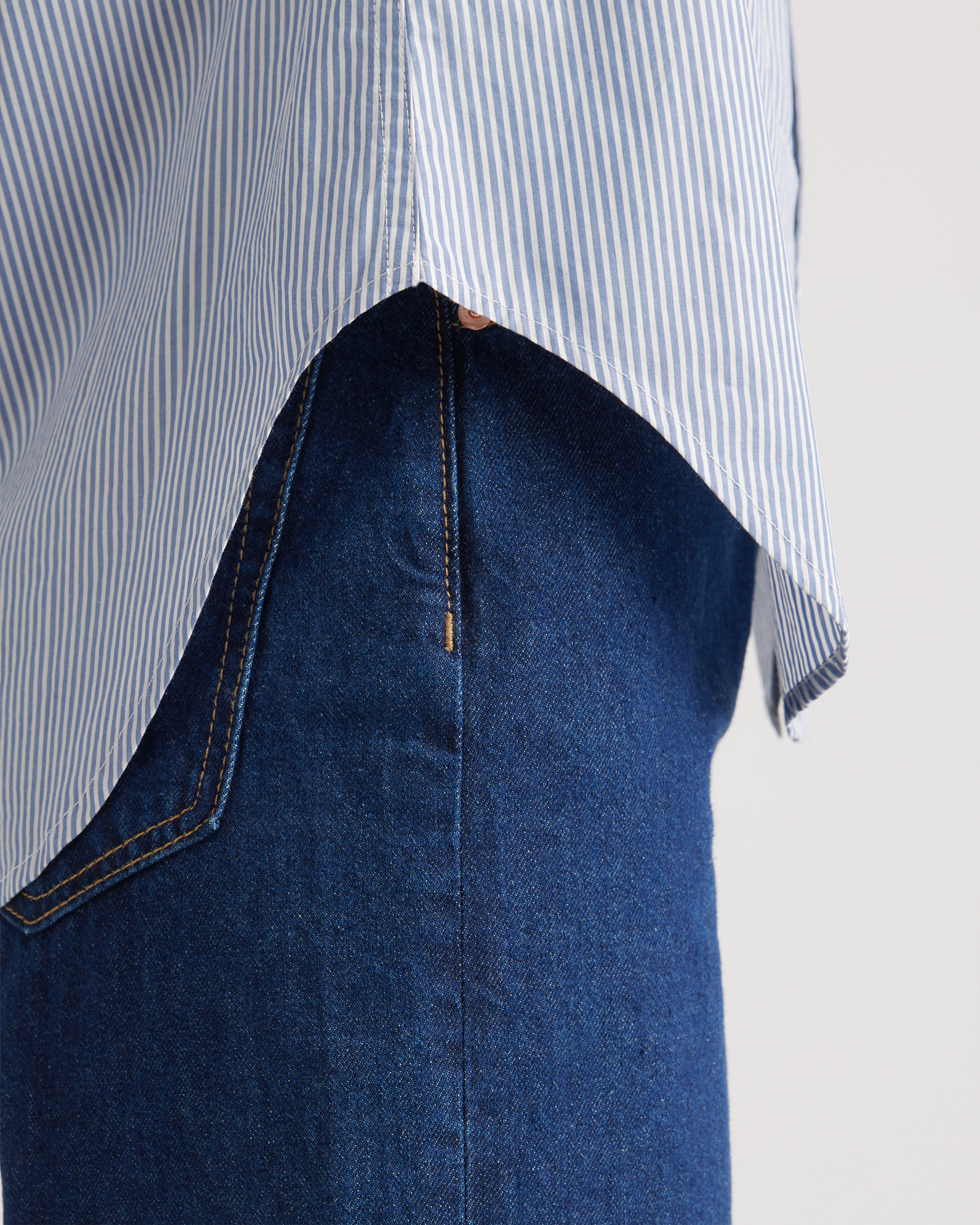 100% Organic Cotton Poplin Long Sleeve Shirt — Image 3