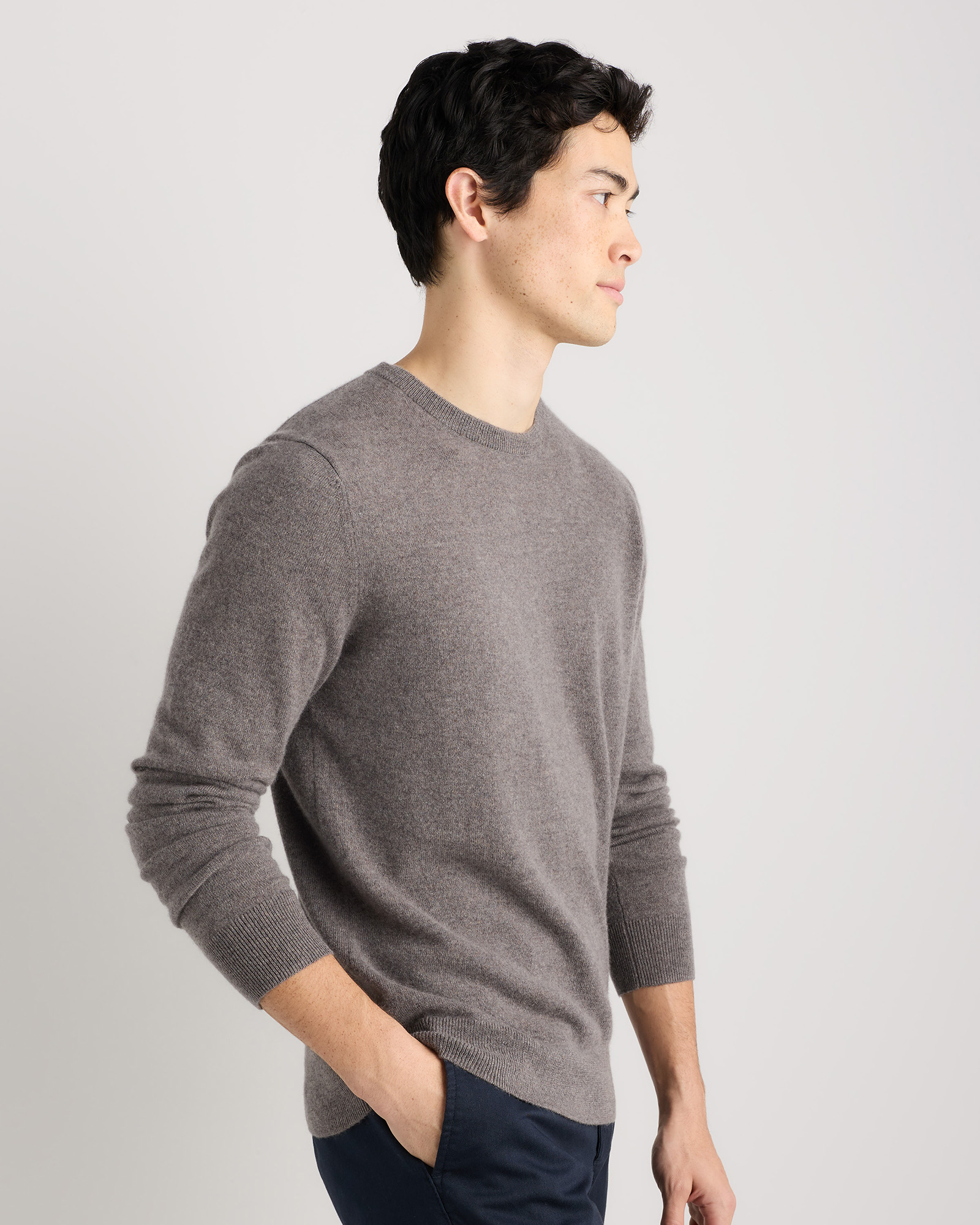 Mongolian Cashmere Crewneck Sweater — Image 49