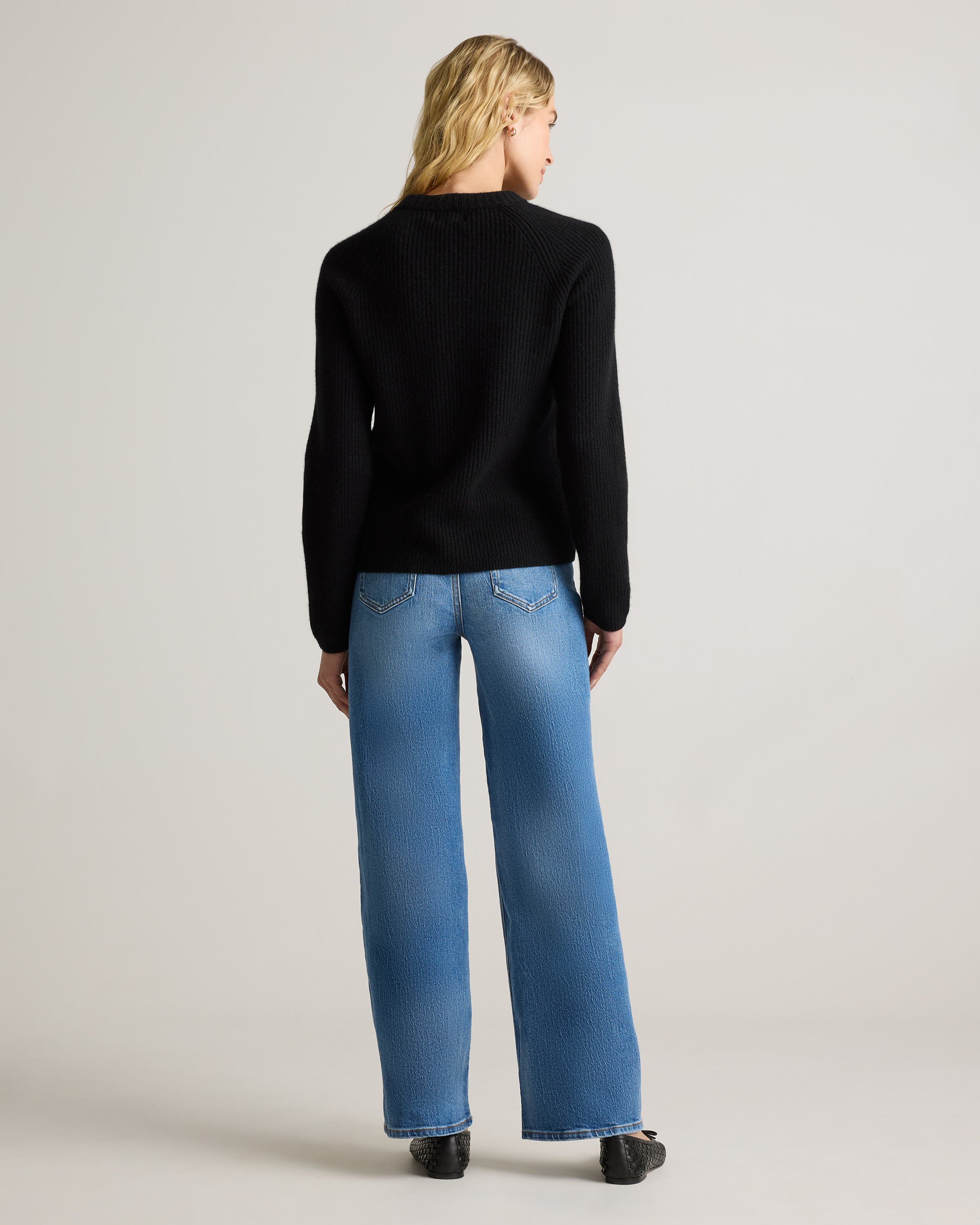 Mongolian Cashmere Fisherman Crewneck Sweater — Image 66
