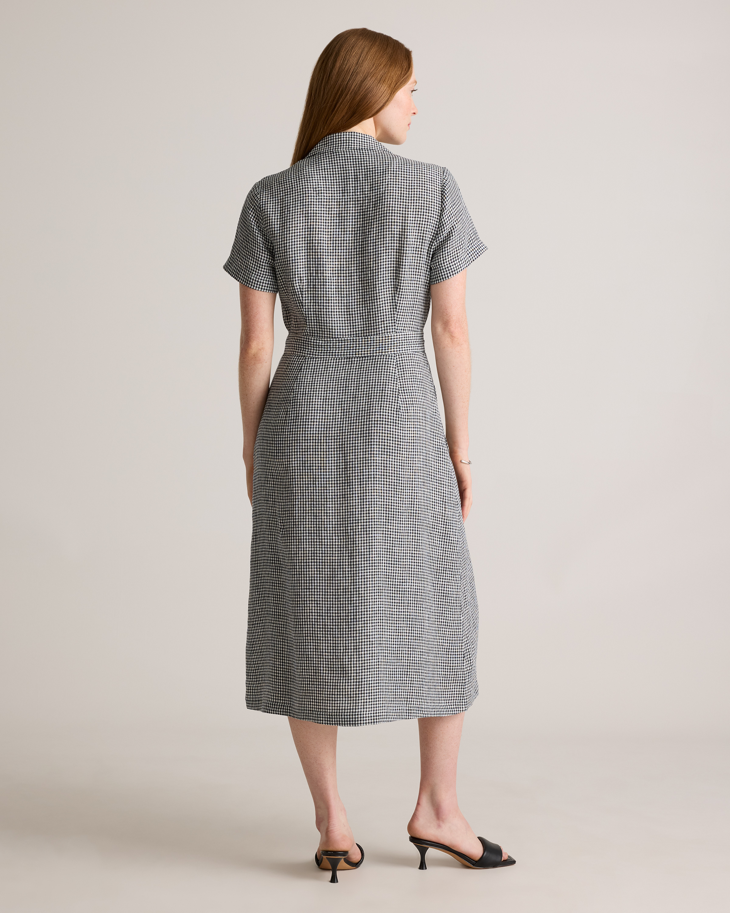 100% European Linen Button Front Dress — Image 27