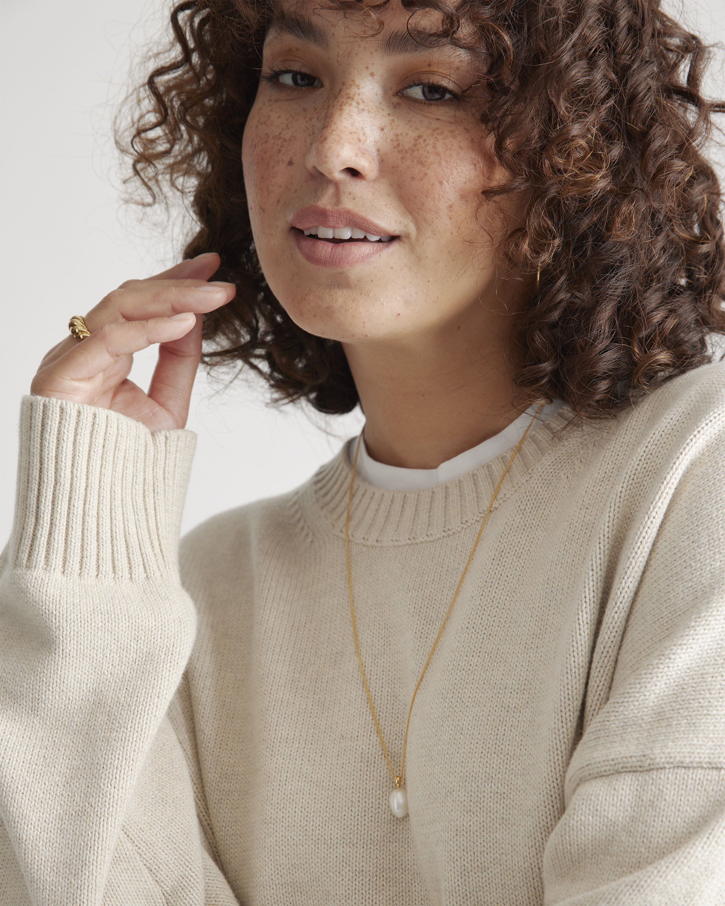 100% Organic Cotton Boyfriend Crew Sweater — Image 5