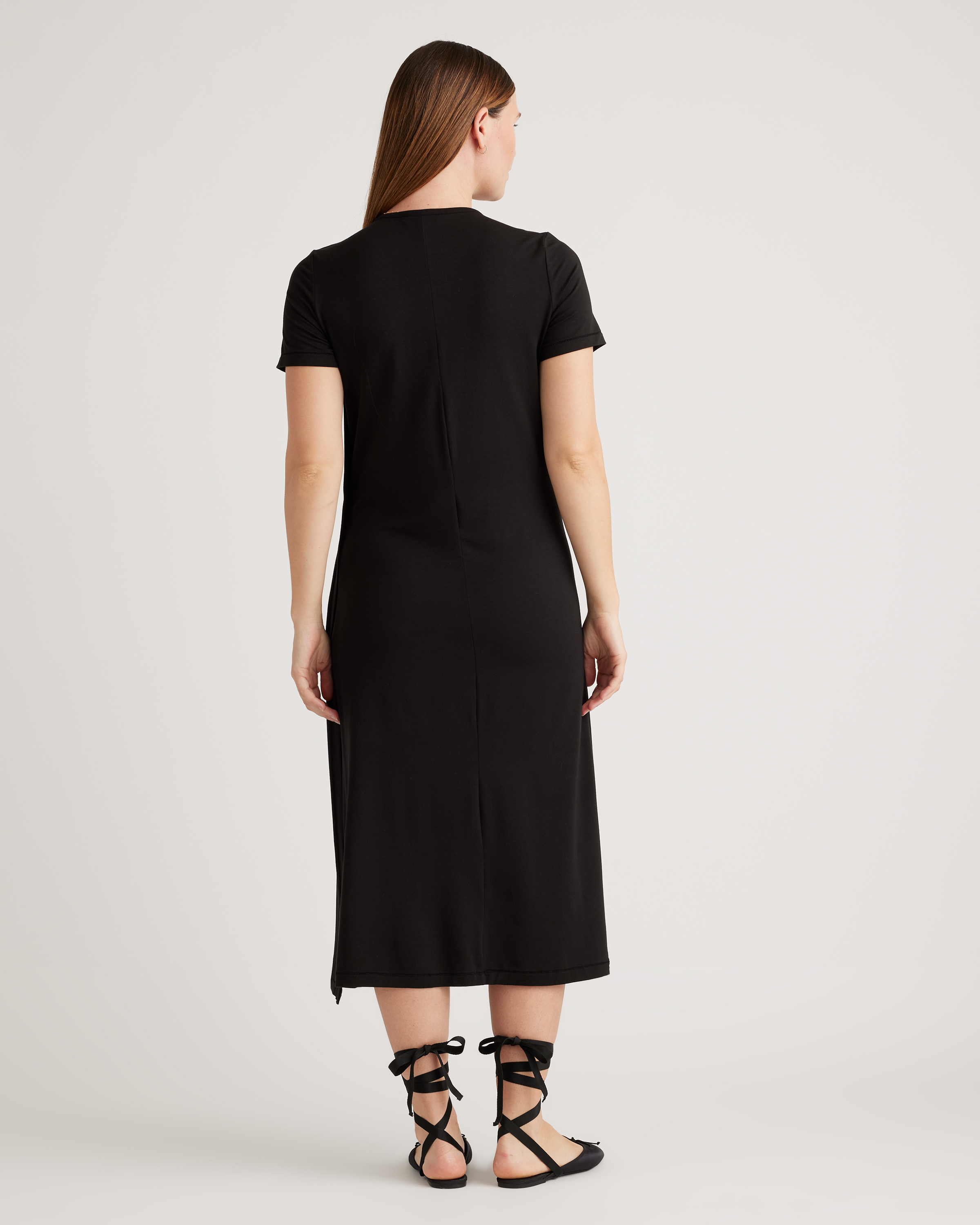 Bamboo Jersey Maternity & Nursing T-Shirt Dress — Image 6