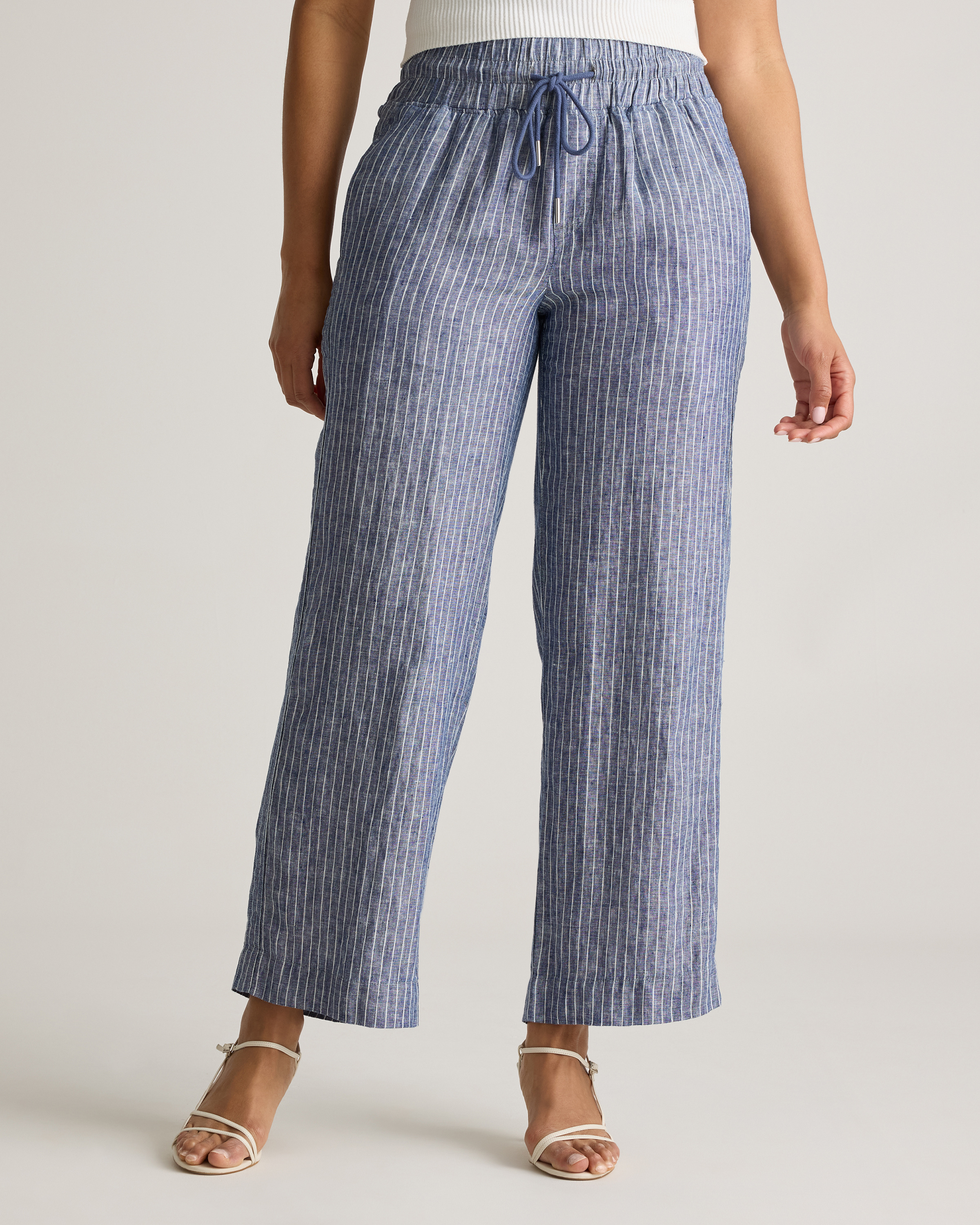 100% European Linen Wide Leg Pants — Image 16