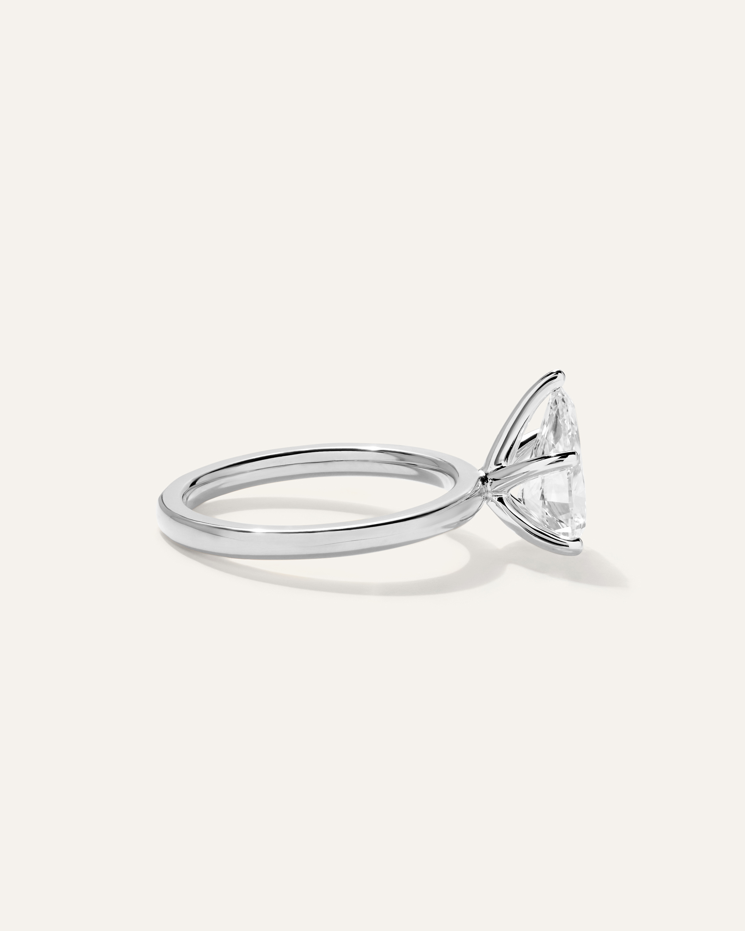 Lab Grown Diamond Pear Comfort Fit Engagement Ring - 2ct — Image 10