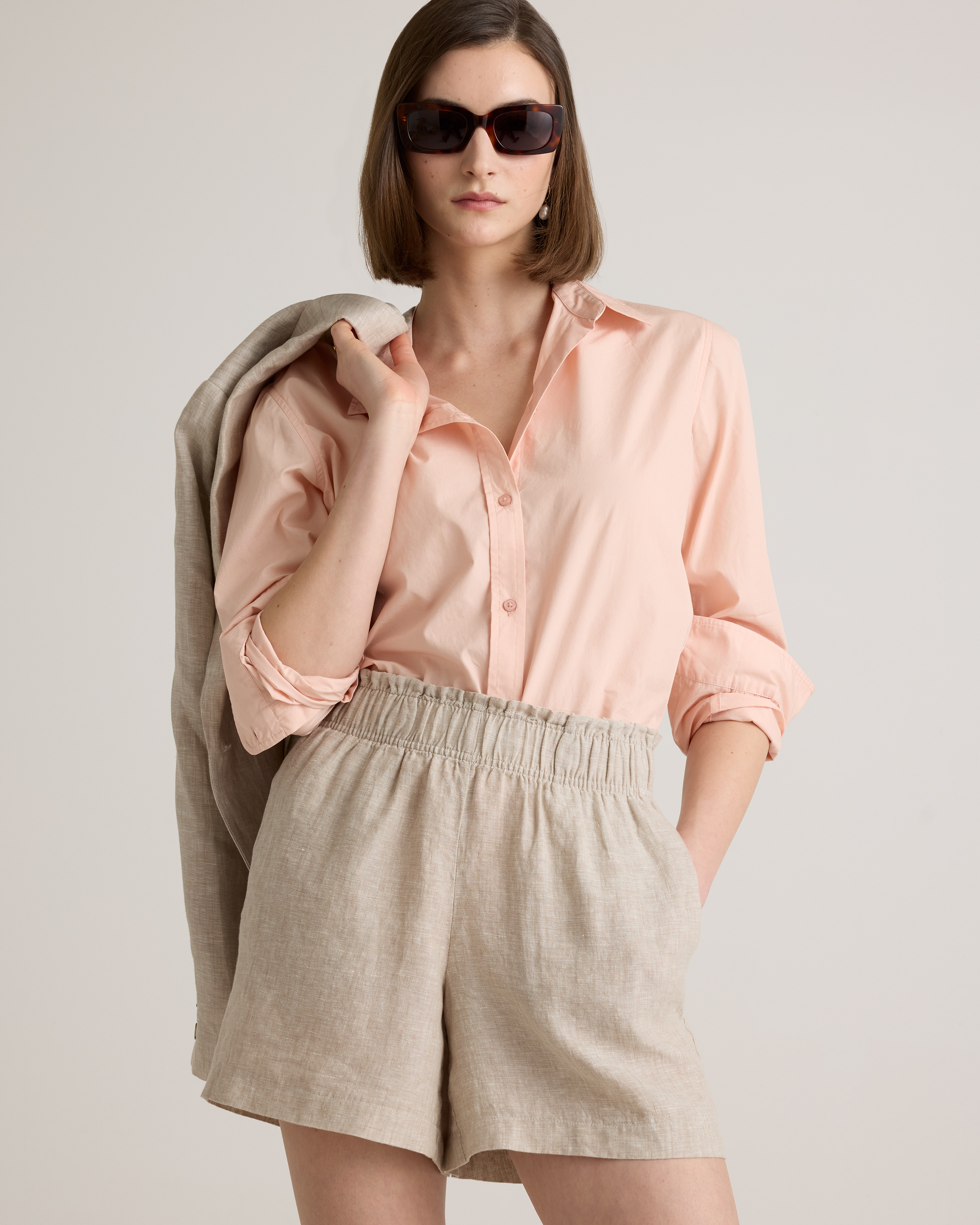 100% Organic Cotton Poplin Long Sleeve Shirt — Image 14