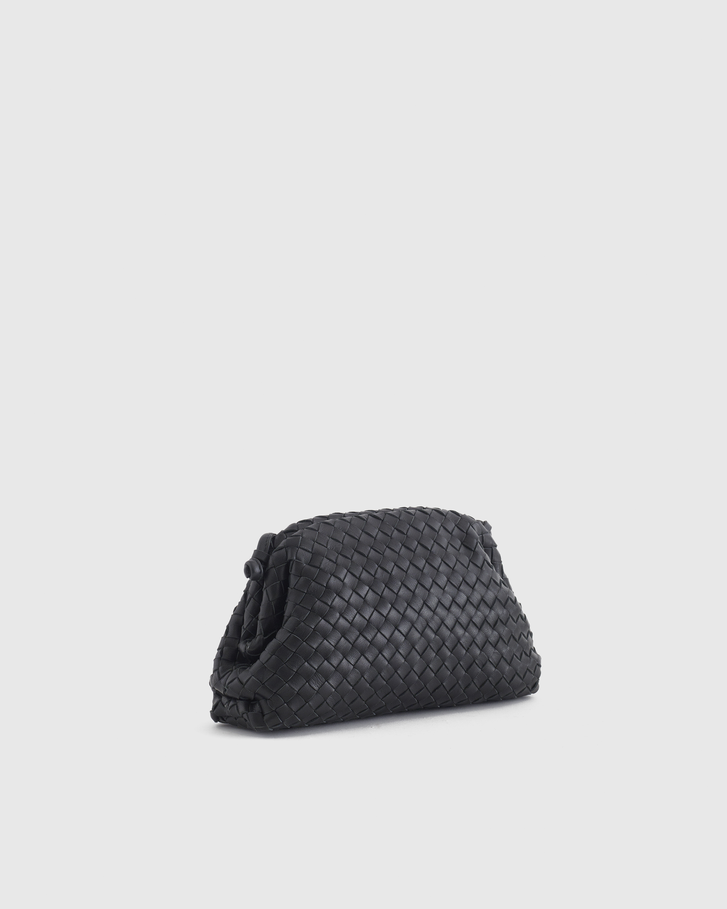 Italian Leather Handwoven Pouch Crossbody Clutch — Image 20