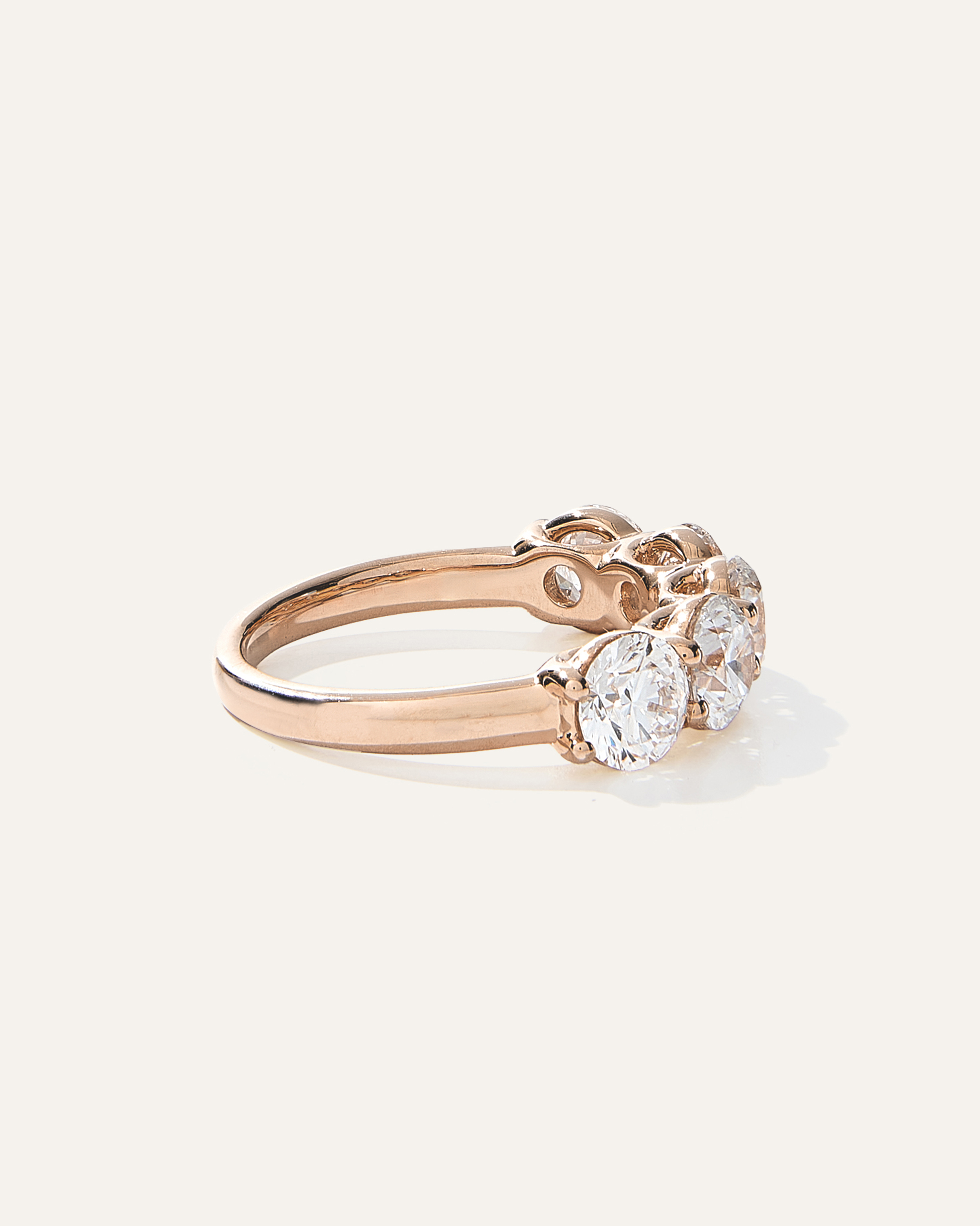 Lab Grown Diamond Five Stone Band — Image 7