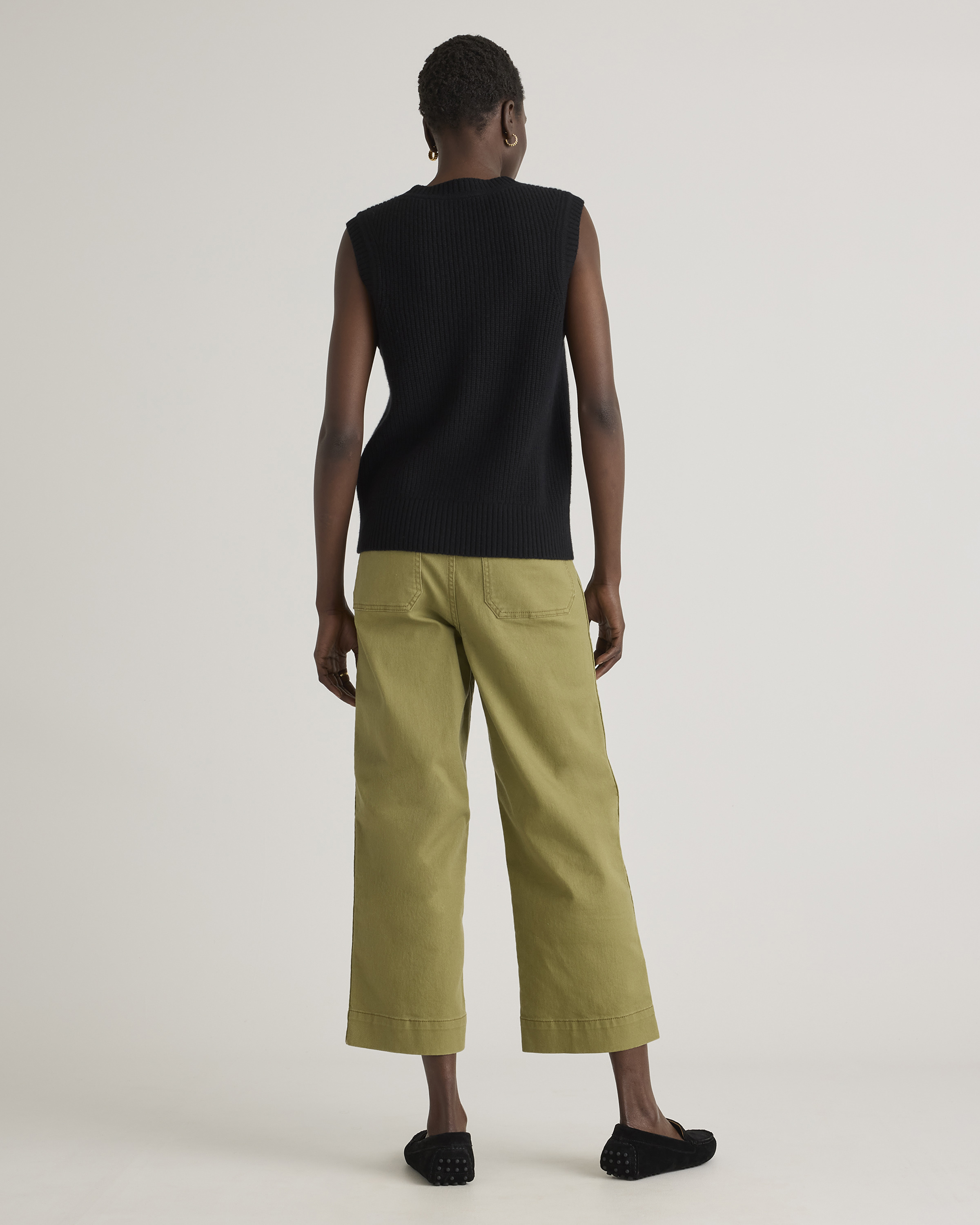 Mongolian Cashmere Fisherman Sweater Vest — Image 22