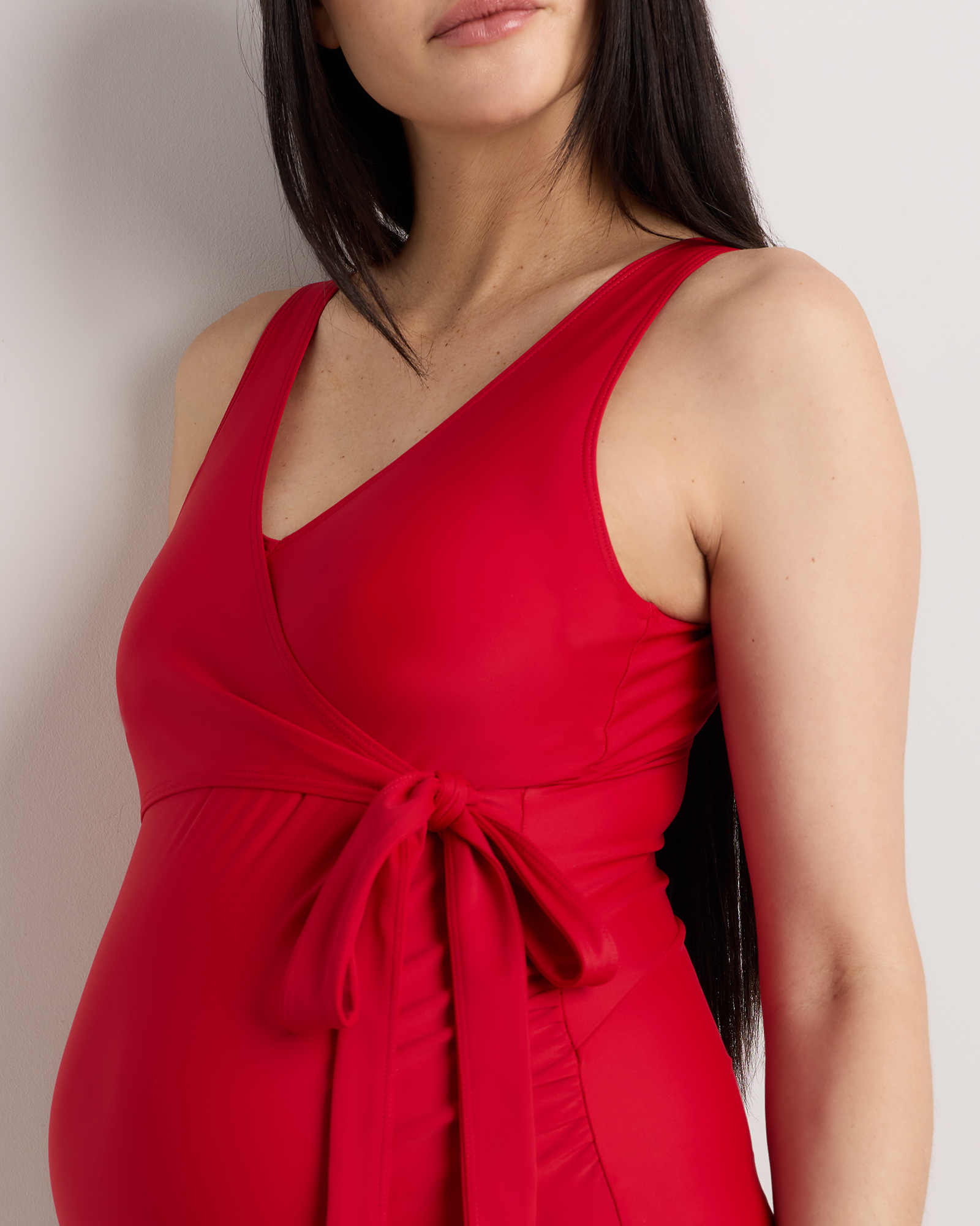 Italian Maternity Wrap One-Piece Swimsuit — Image 11