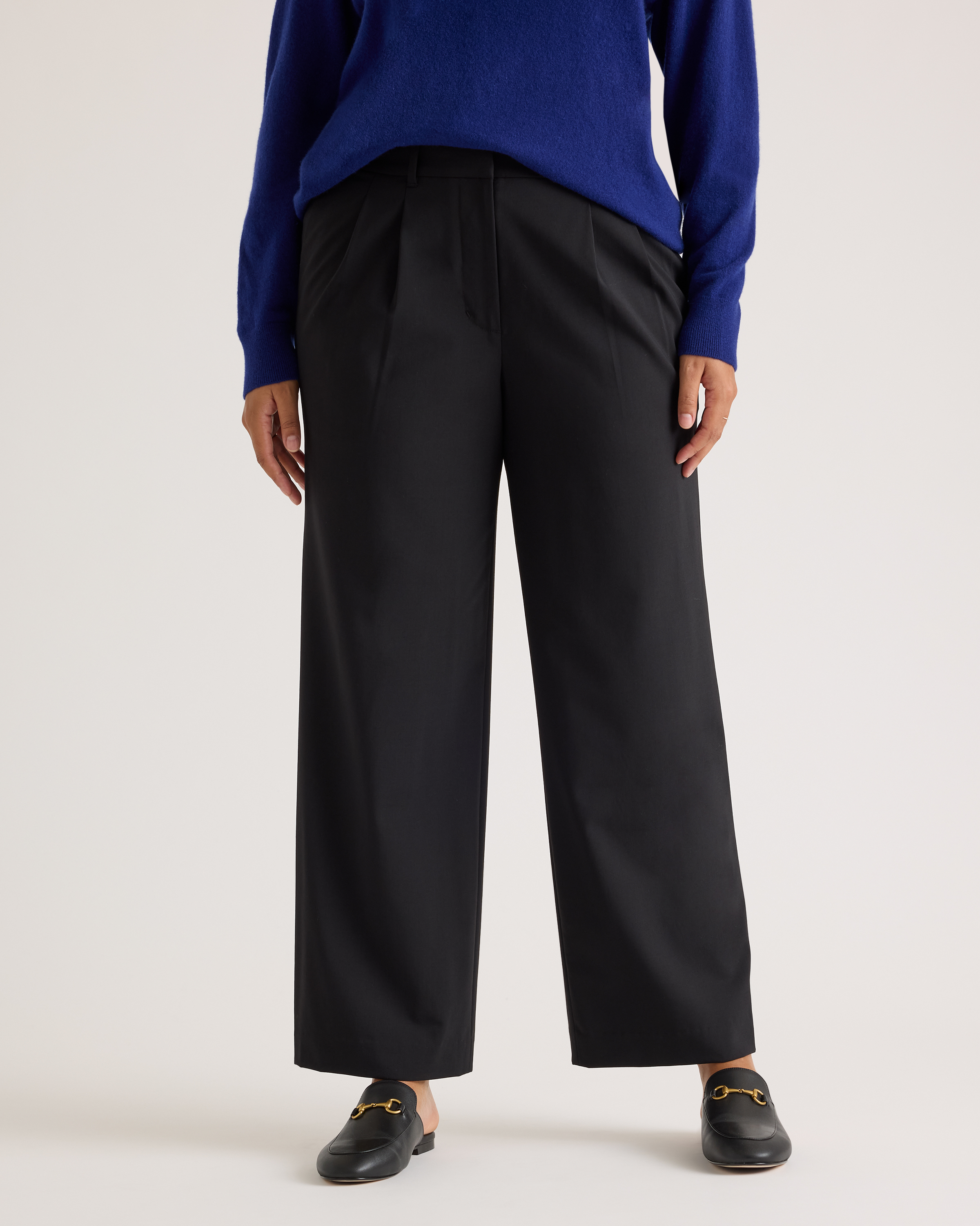 Italian Wool Pleated Trouser — Image 3