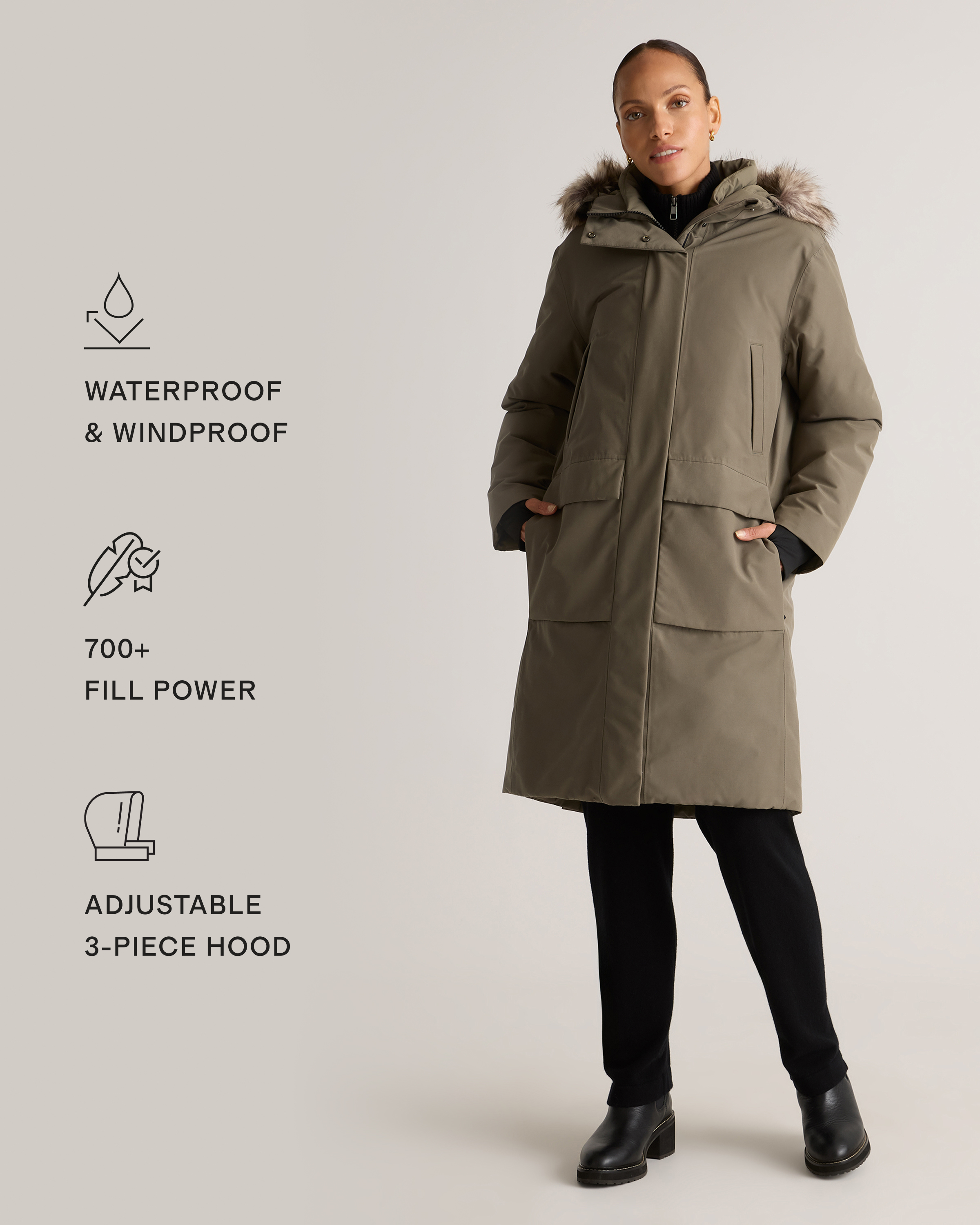 Responsible Down Hooded Long Parka — Image 44
