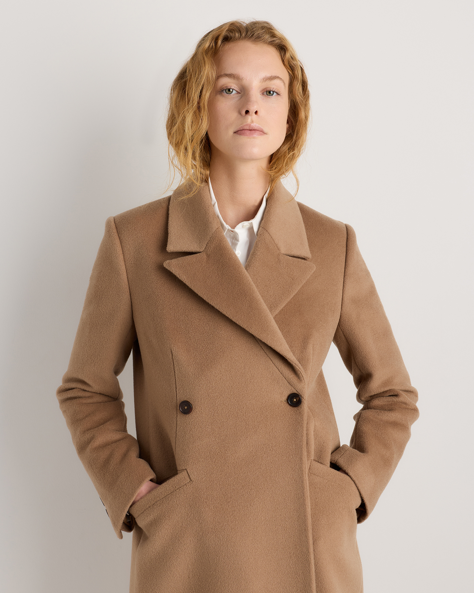 Wool Cashmere Tailored Long Coat — Image 9