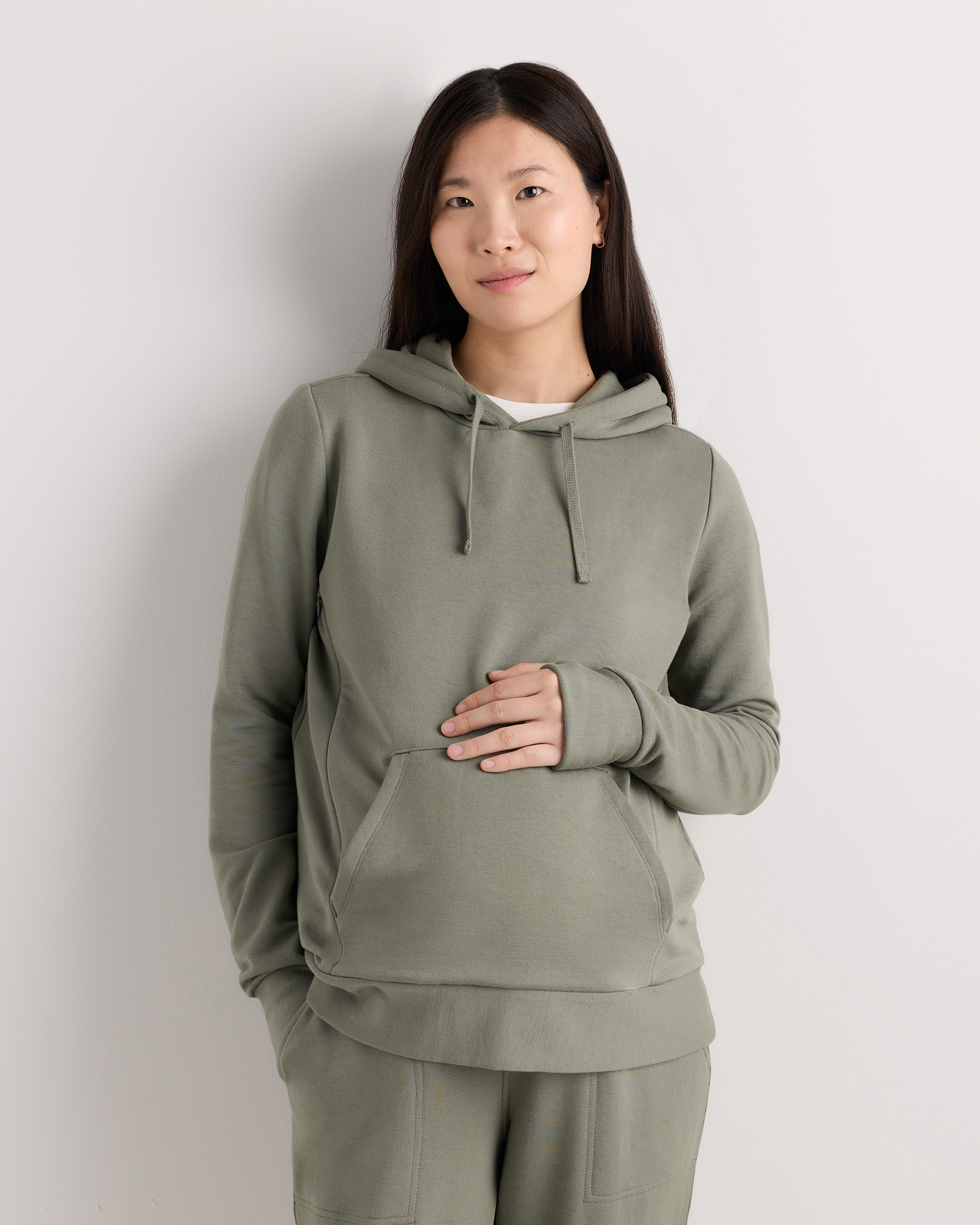 SuperSoft Fleece Maternity & Nursing Hoodie — Image 24
