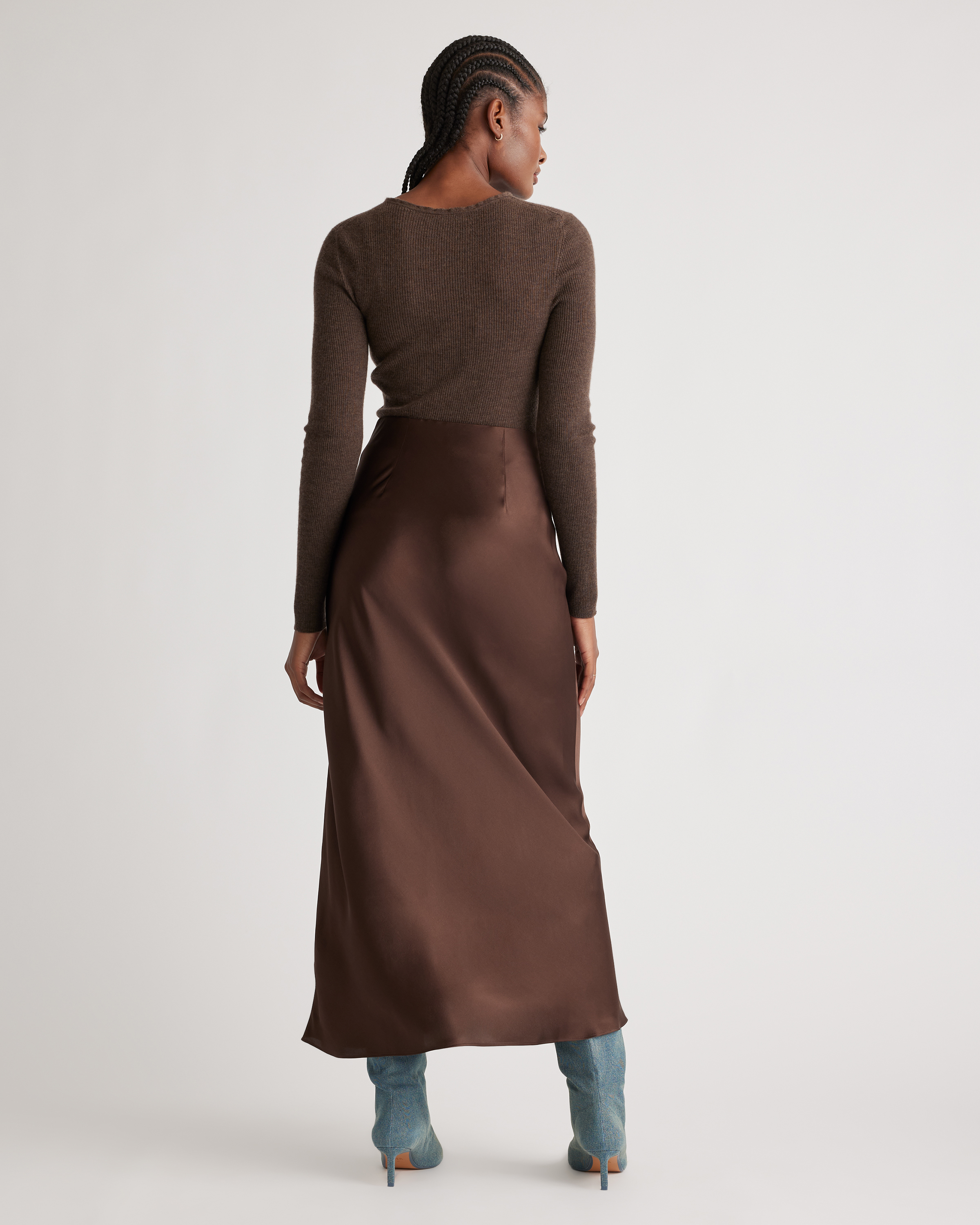 100% Washable Silk Maxi Skirt — Image 12