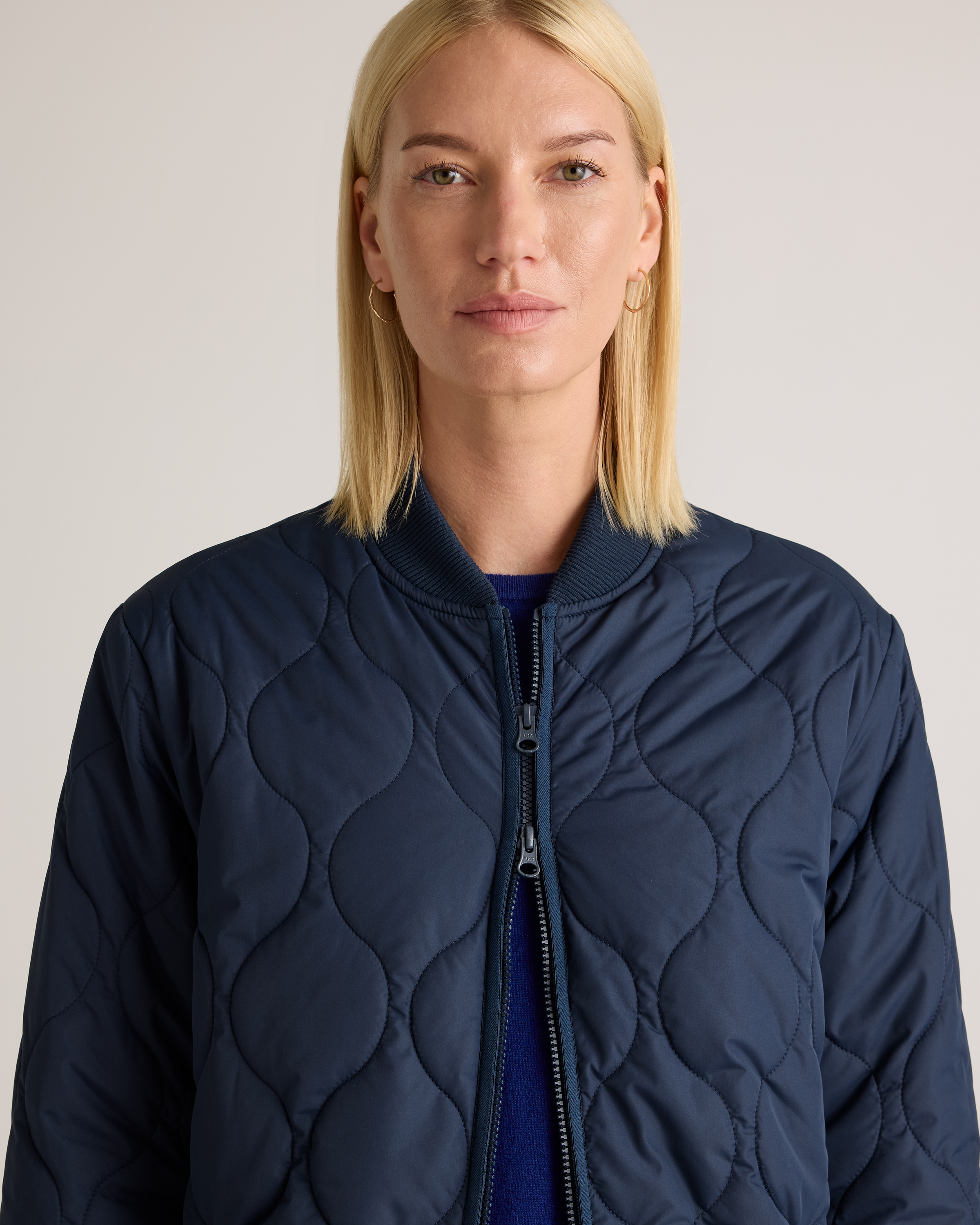 Featherless Quilted Puffer Long Coat — Image 7