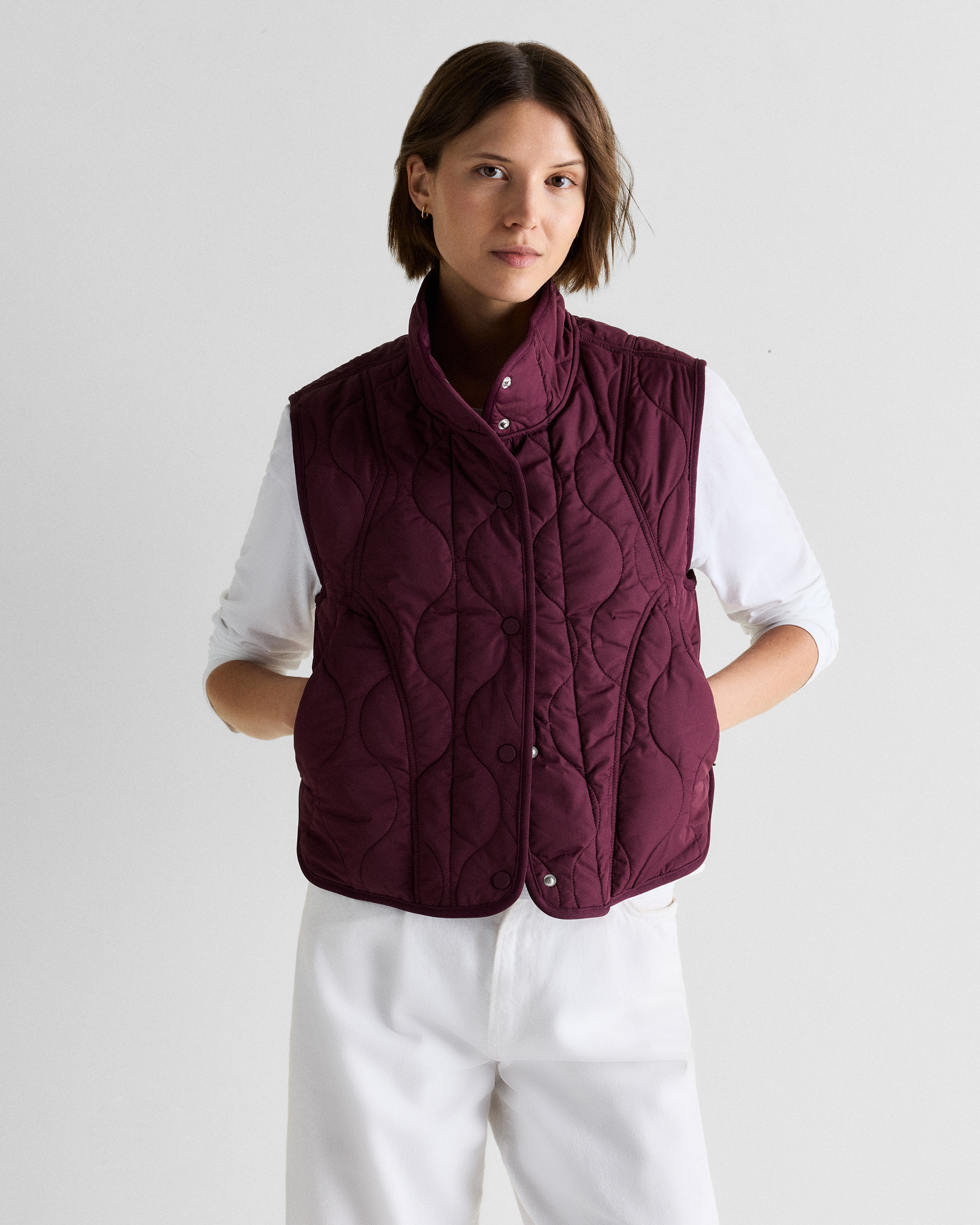 Featherless Quilted Puffer Vest — Image 7