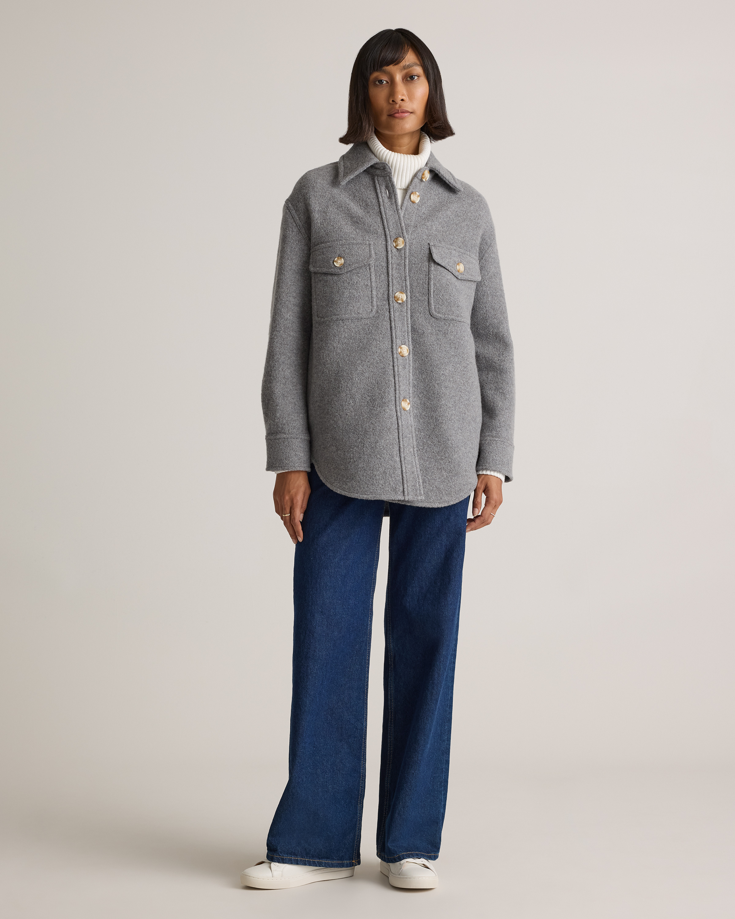 100% Merino Wool Shirt Jacket — Image 32