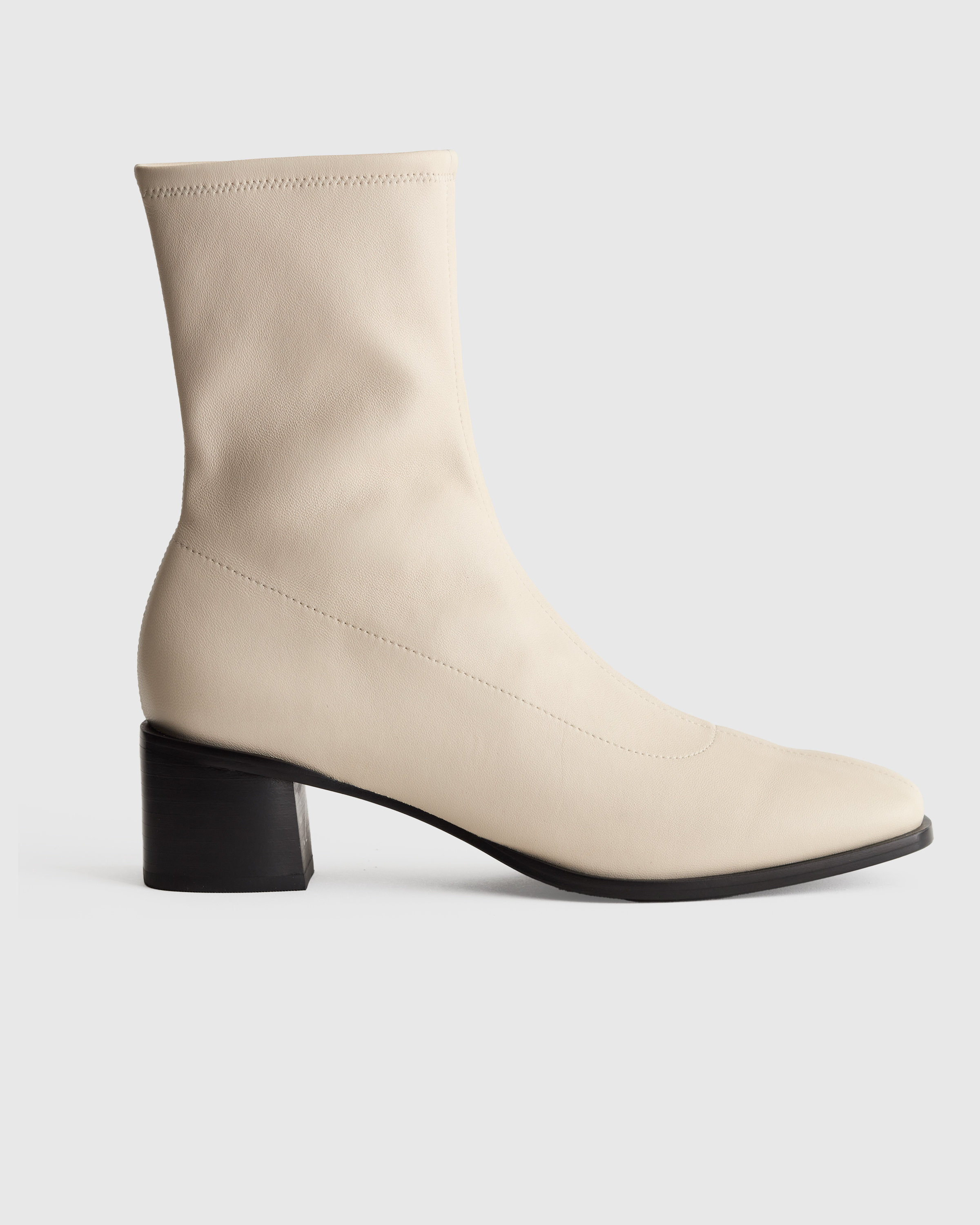 Italian Leather Stretch Sock Bootie — Image 5