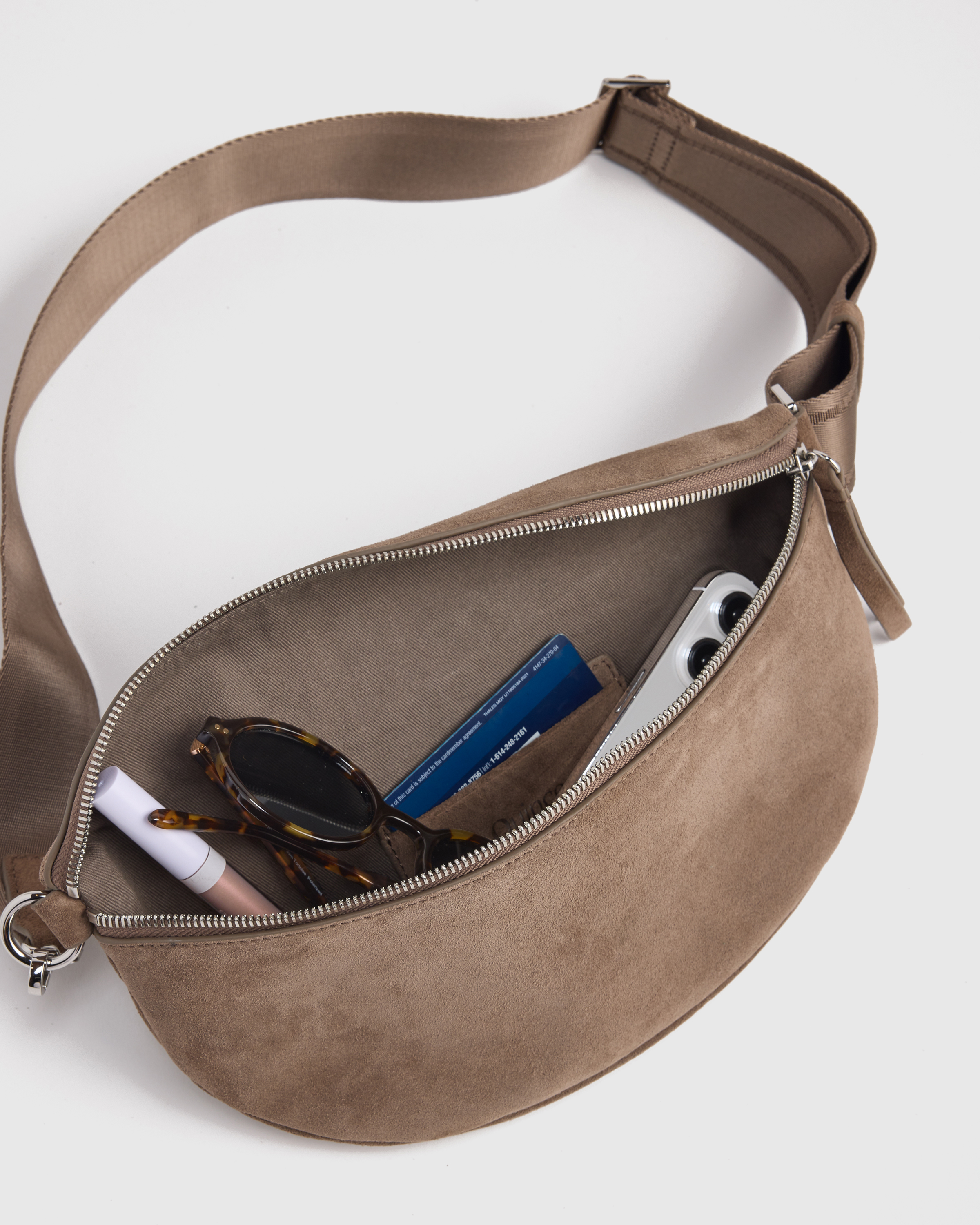 Italian Suede Sling Bag — Image 11