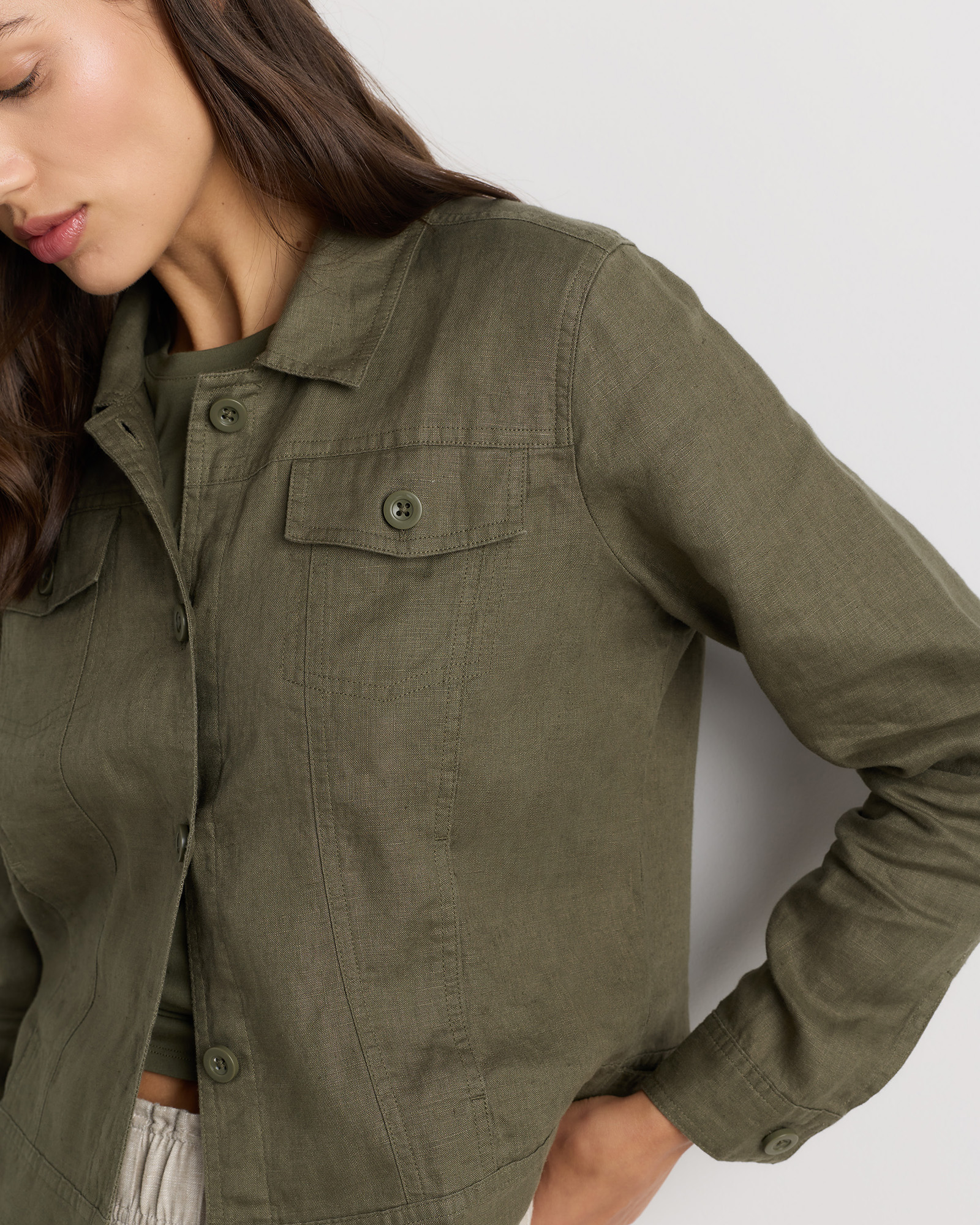 100% European Linen Jacket — Image 13