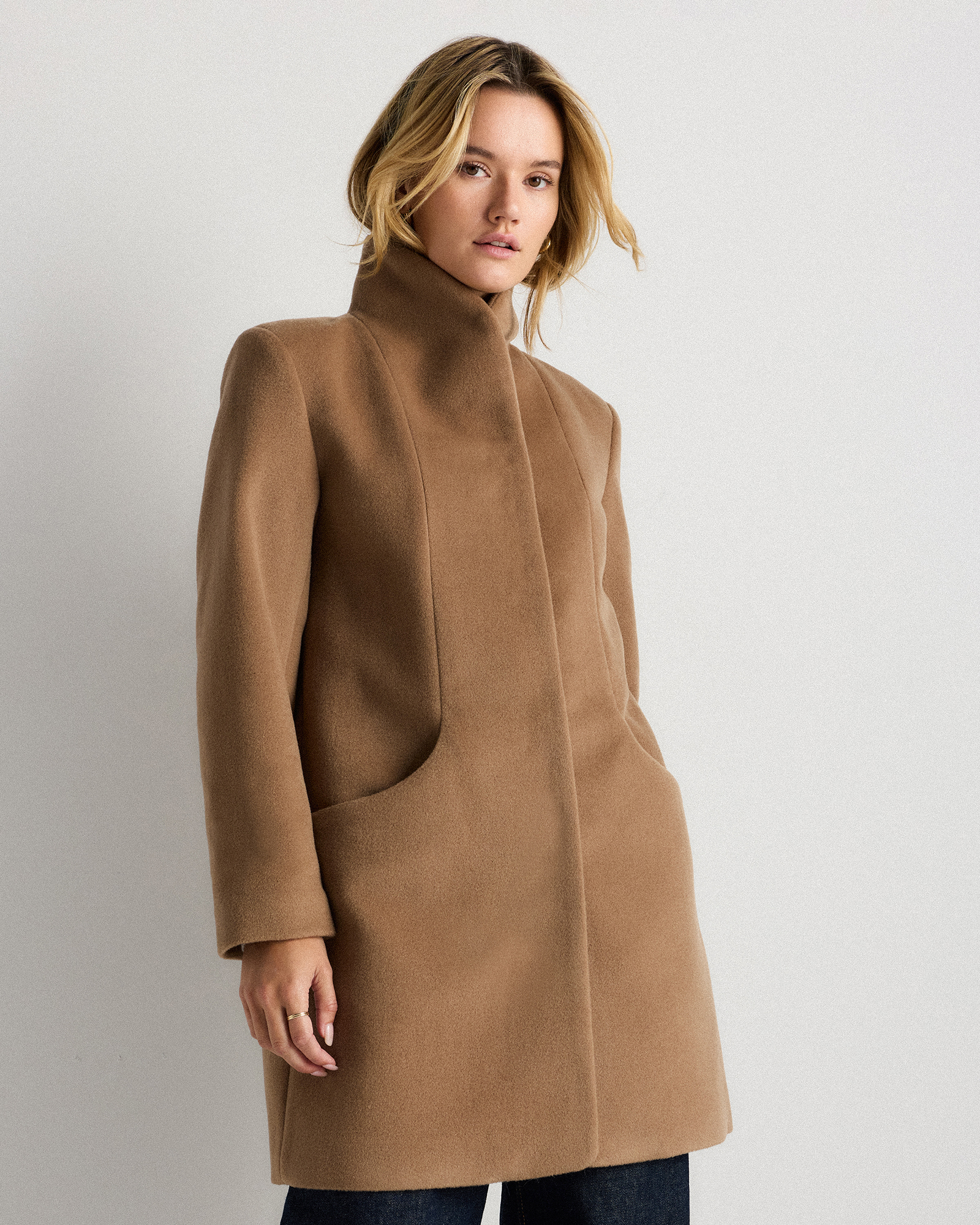 Wool Cashmere Cocoon Coat — Image 15