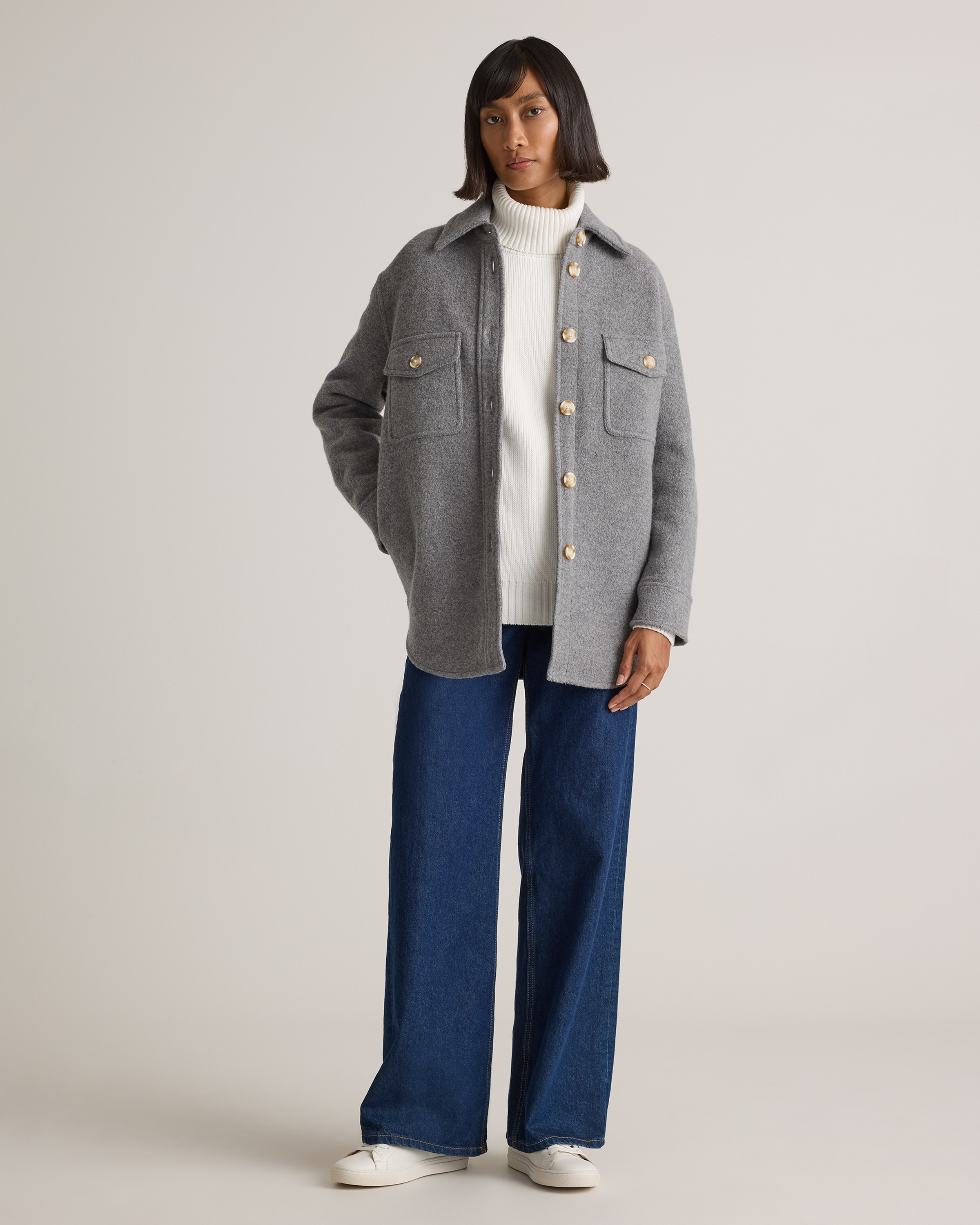 100% Merino Wool Shirt Jacket — Image 35