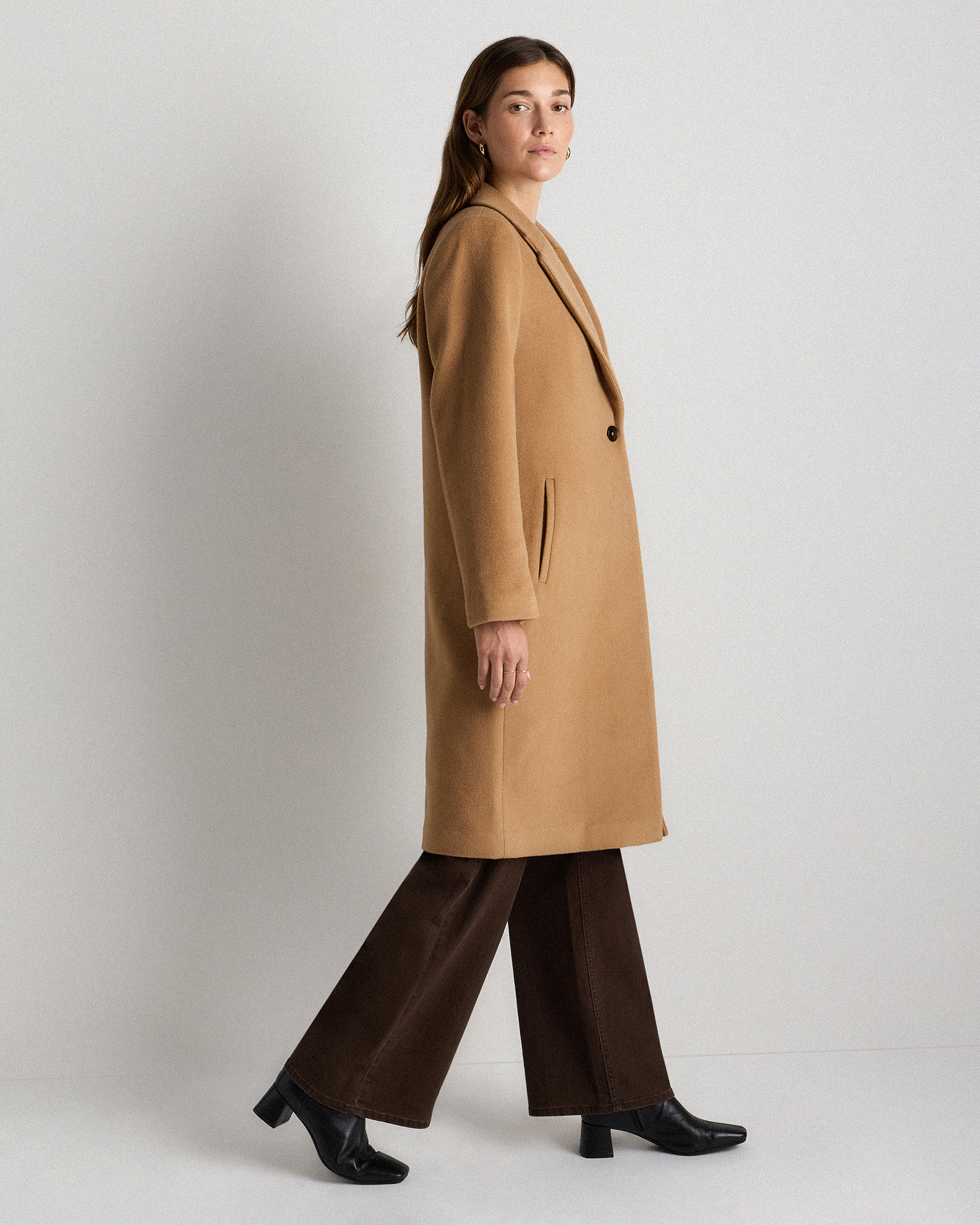 Wool Cashmere Classic Single-Breasted Coat — Image 15